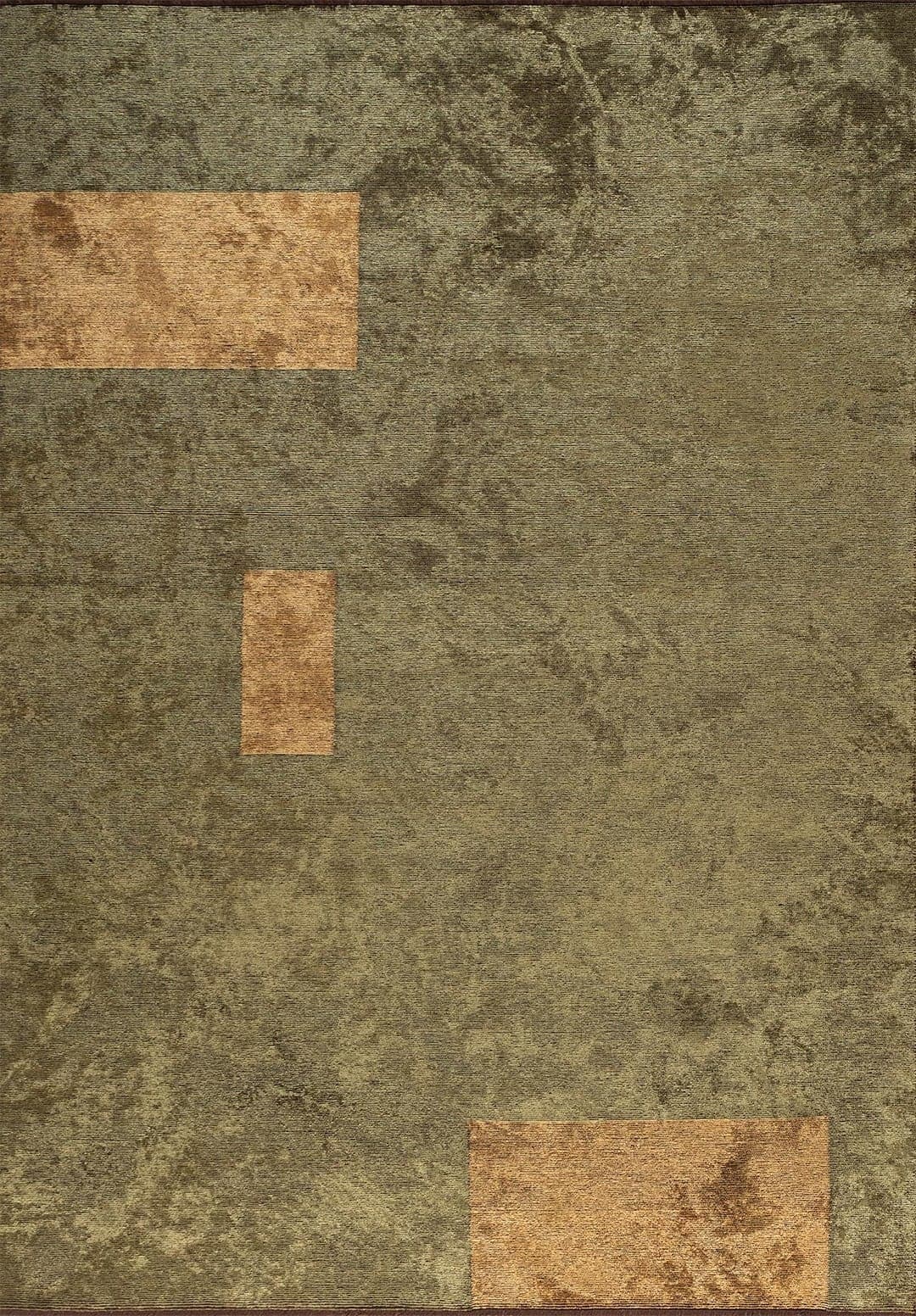 URBAN GREEN - GOLD - BLACK RUG - 1