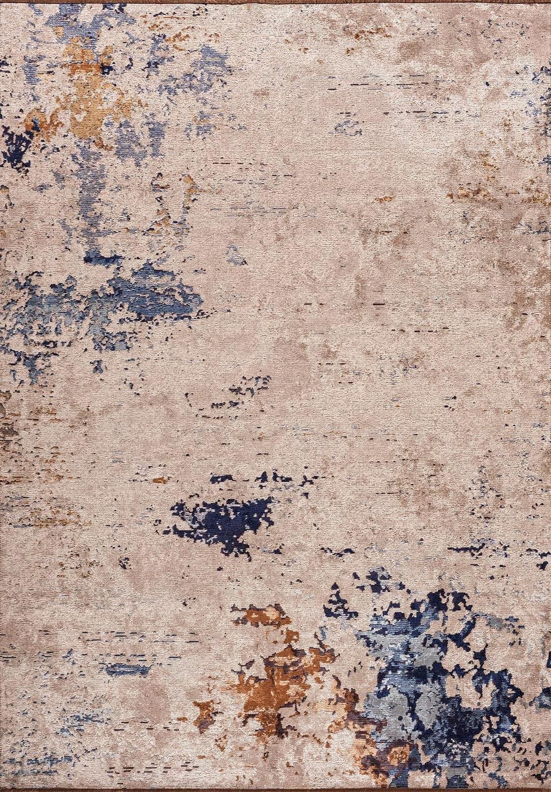 FROST CREAM - LIGHT BROWN - CACAO - DARK NAVY - BLUE RUG - 1