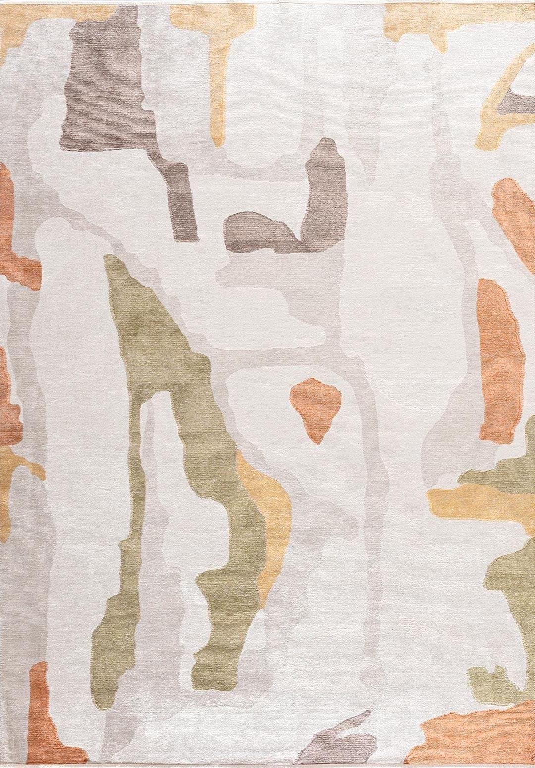 MOTION ECRU - STONE - GOLD - GREEN - TERRA - DARK MINK RUG - 1