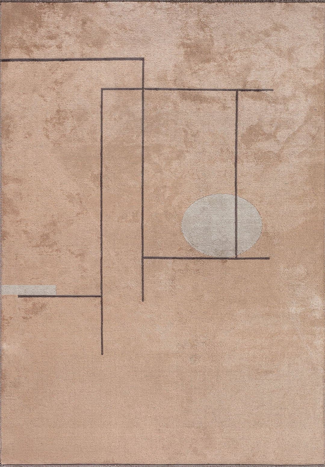 CIRCUS CHARCOAL - COPPER - BONE RUG - 1