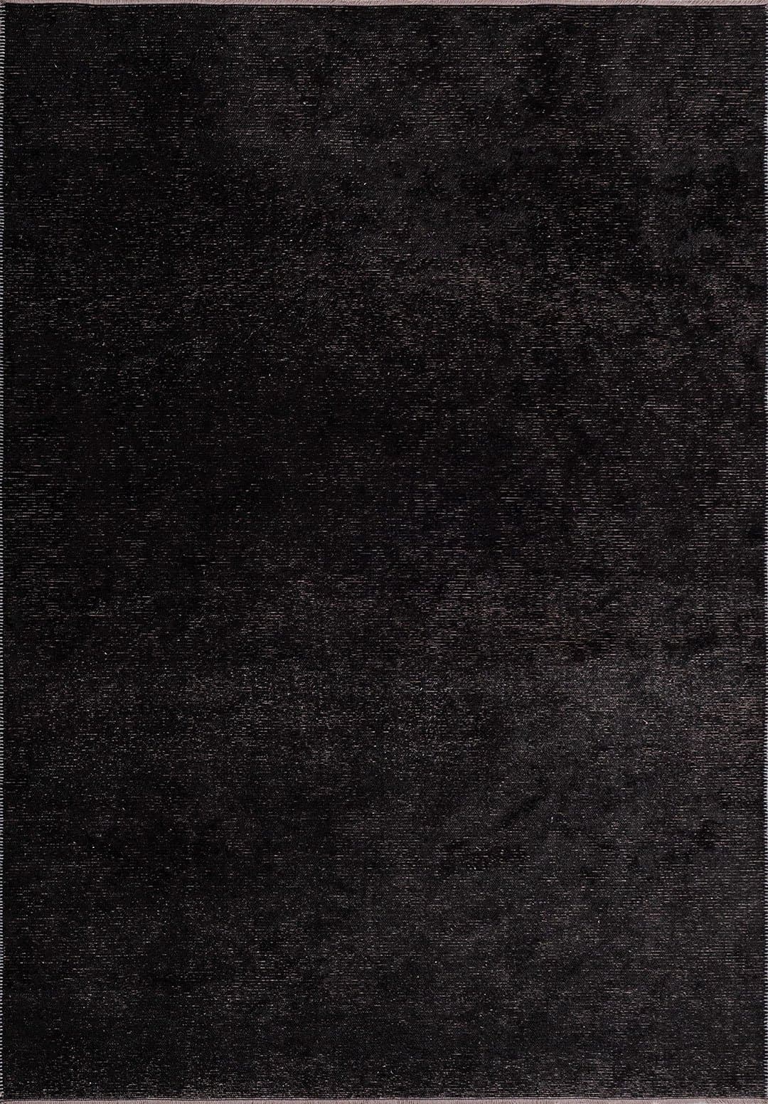 PLAIN BLACK (M) RUG - 1