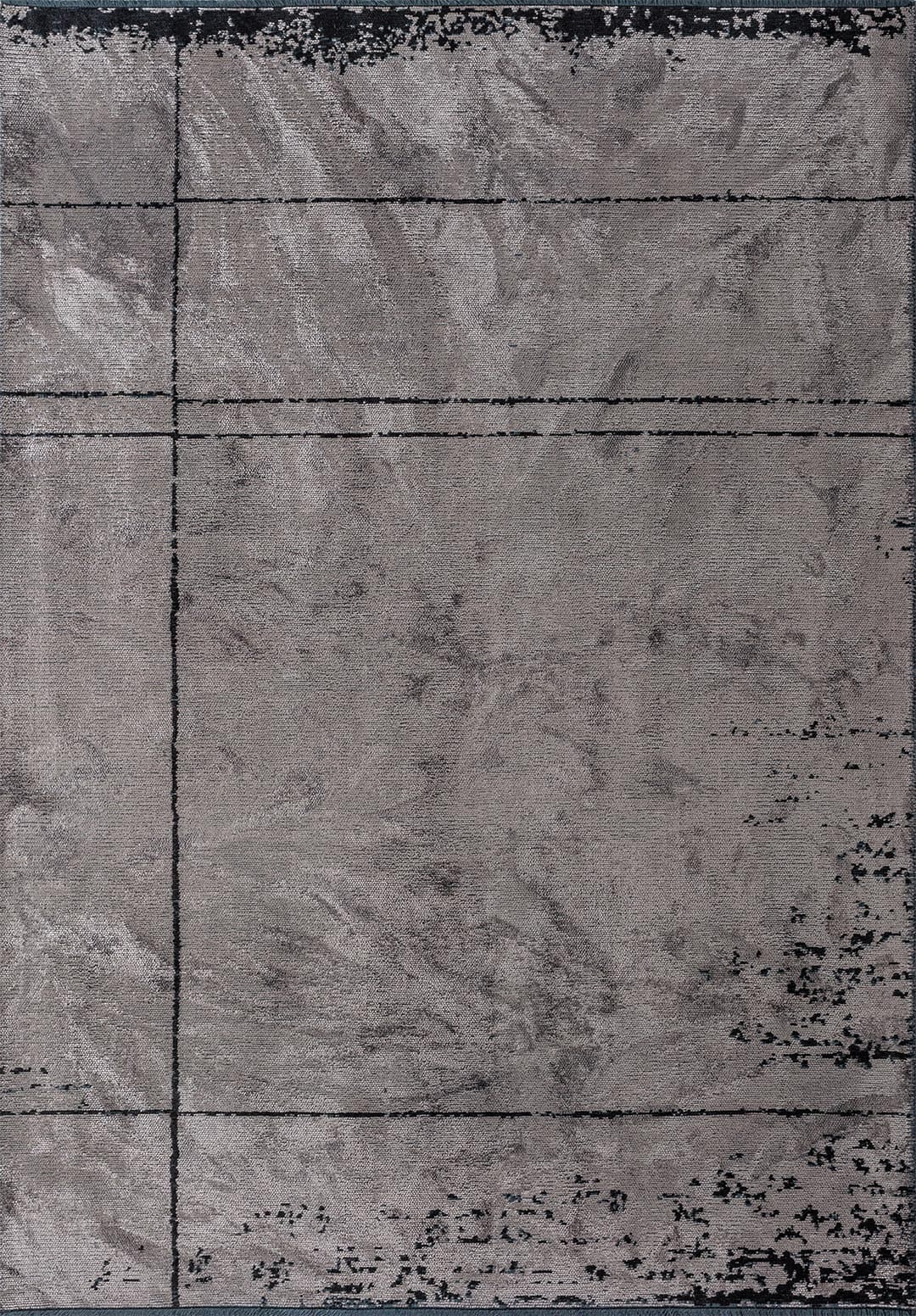 BARBER BLACK - DARK GREY RUG - 1