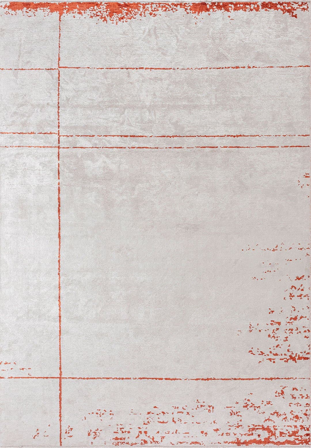 BARBER RUST - ECRU RUG - 1