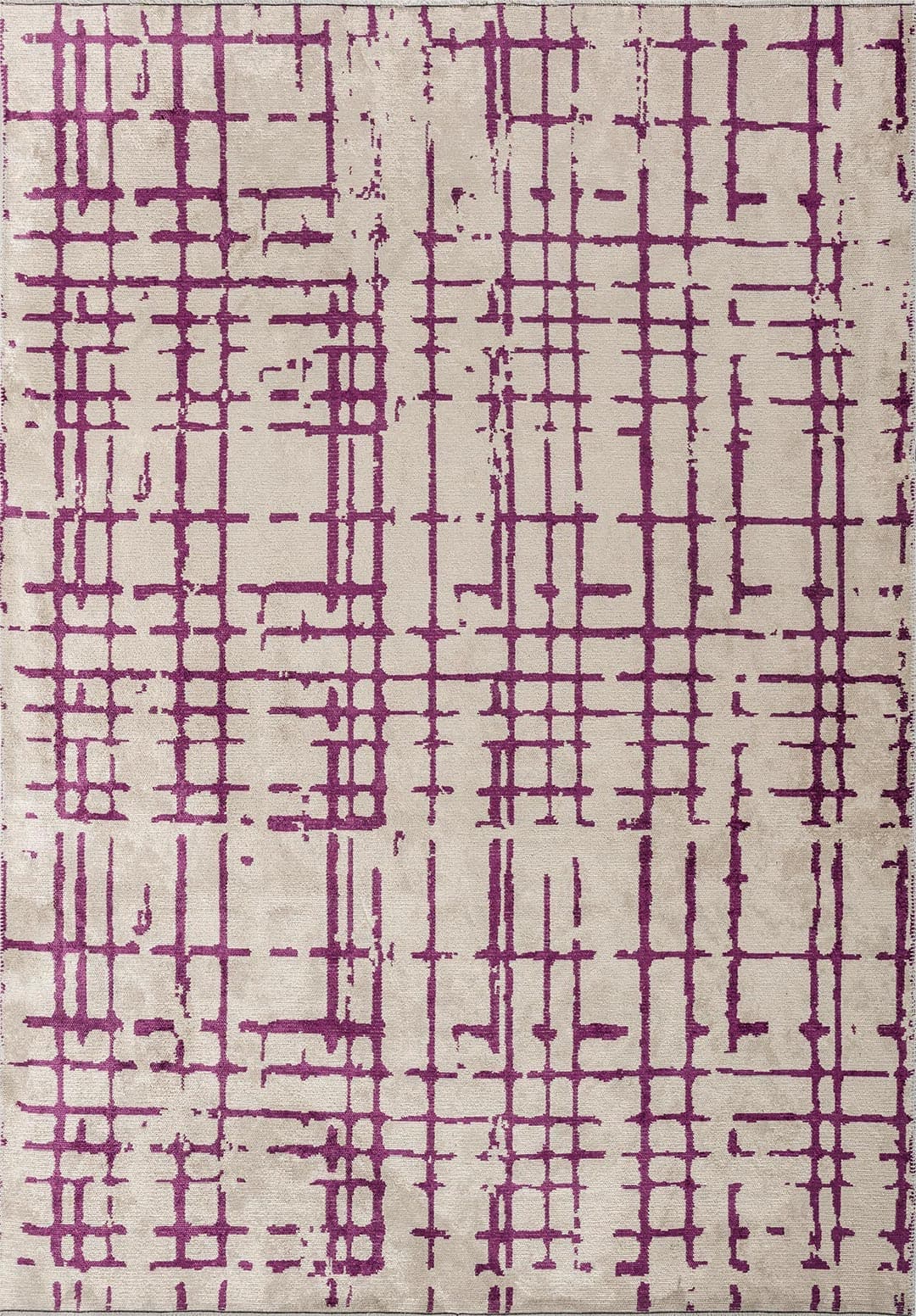 AXIS PURPLE - ECRU RUG - 1