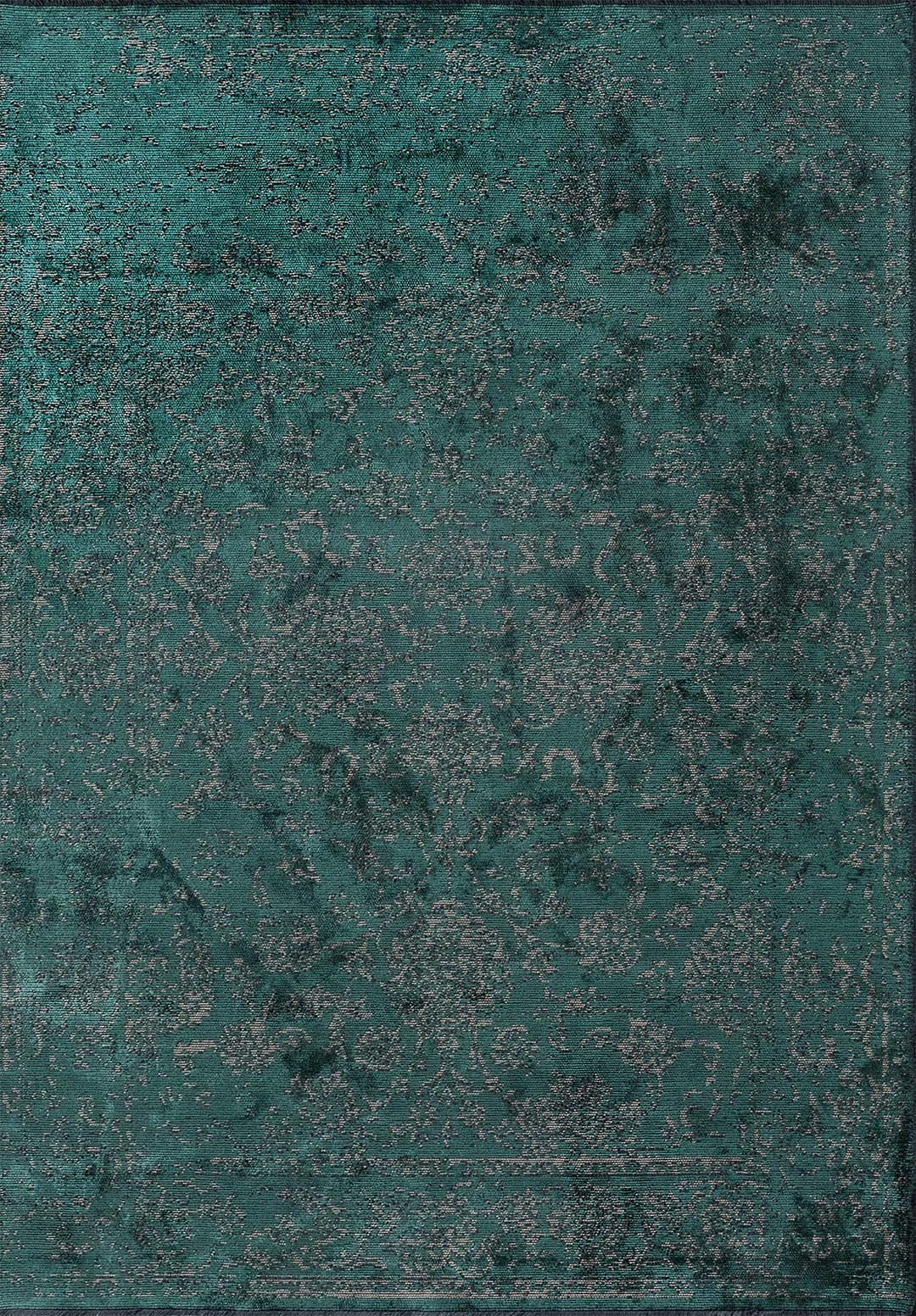 CLASSY BEIGE - DARK GREEN RUG - 1