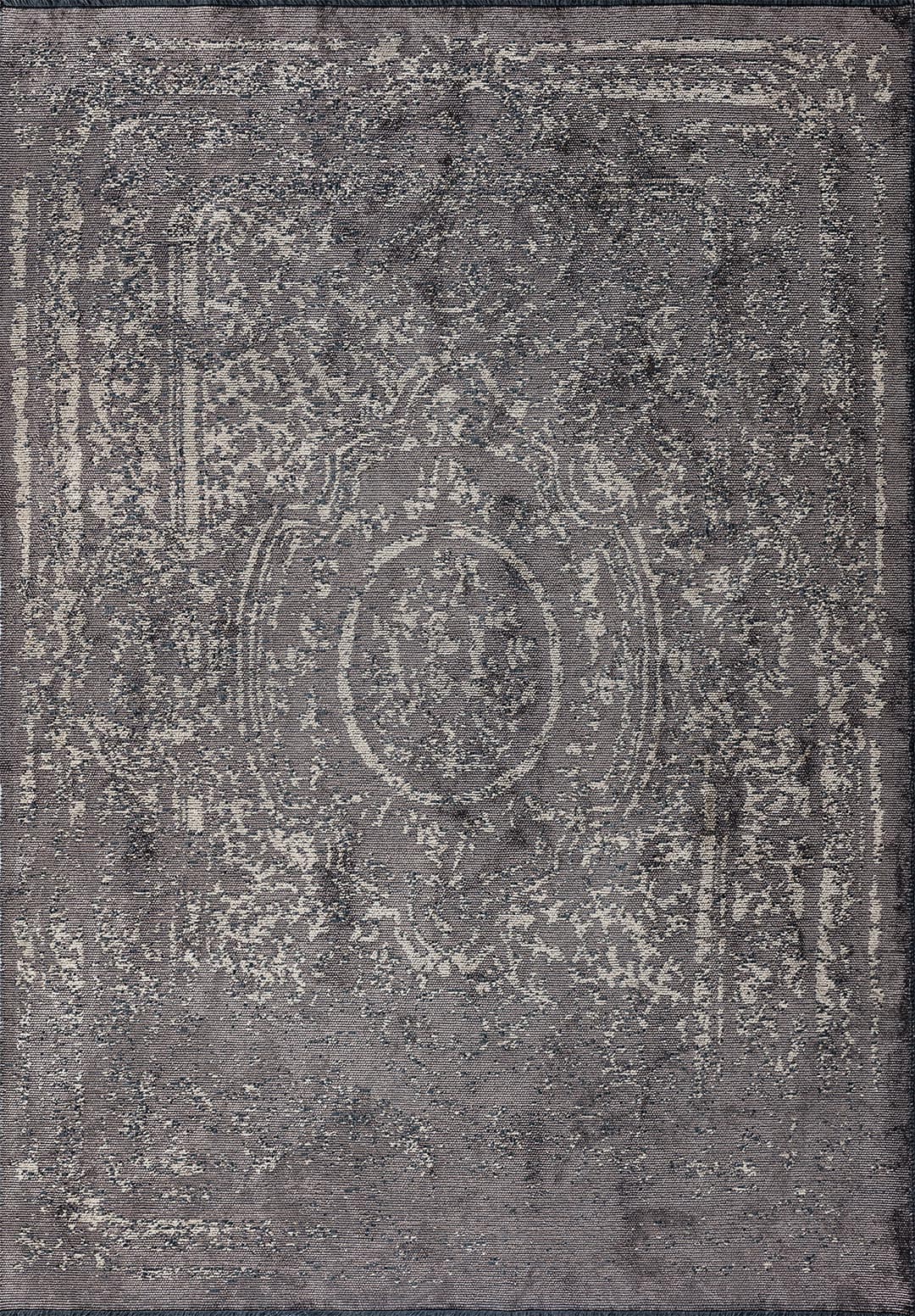 BABYLON DARK GREY - BEIGE RUG - 1