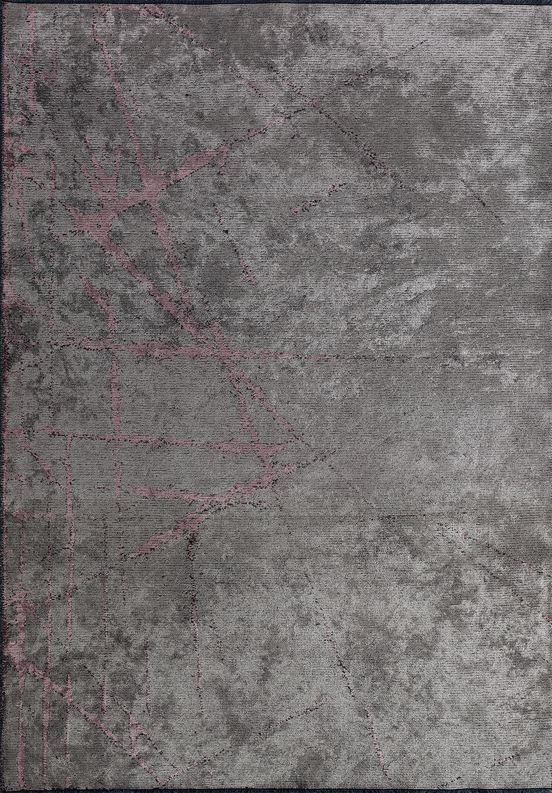 CRACK DAMSON - GREY RUG - 1