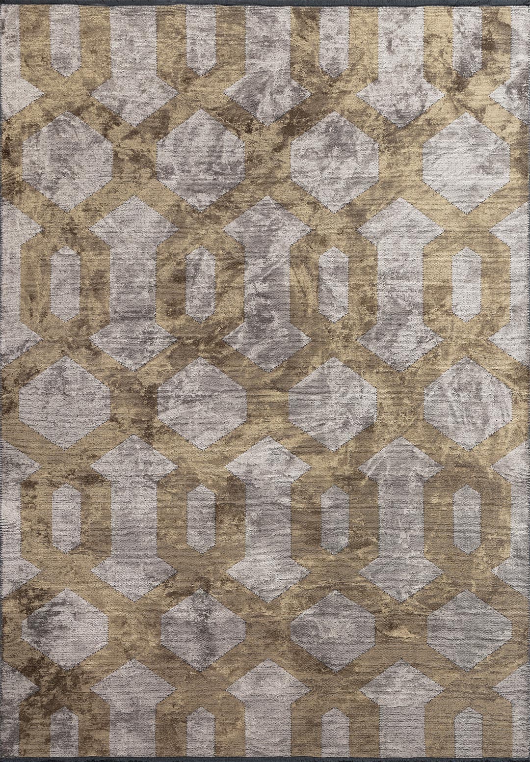 CHAIN LIGHT BROWN - BEIGE RUG - 1