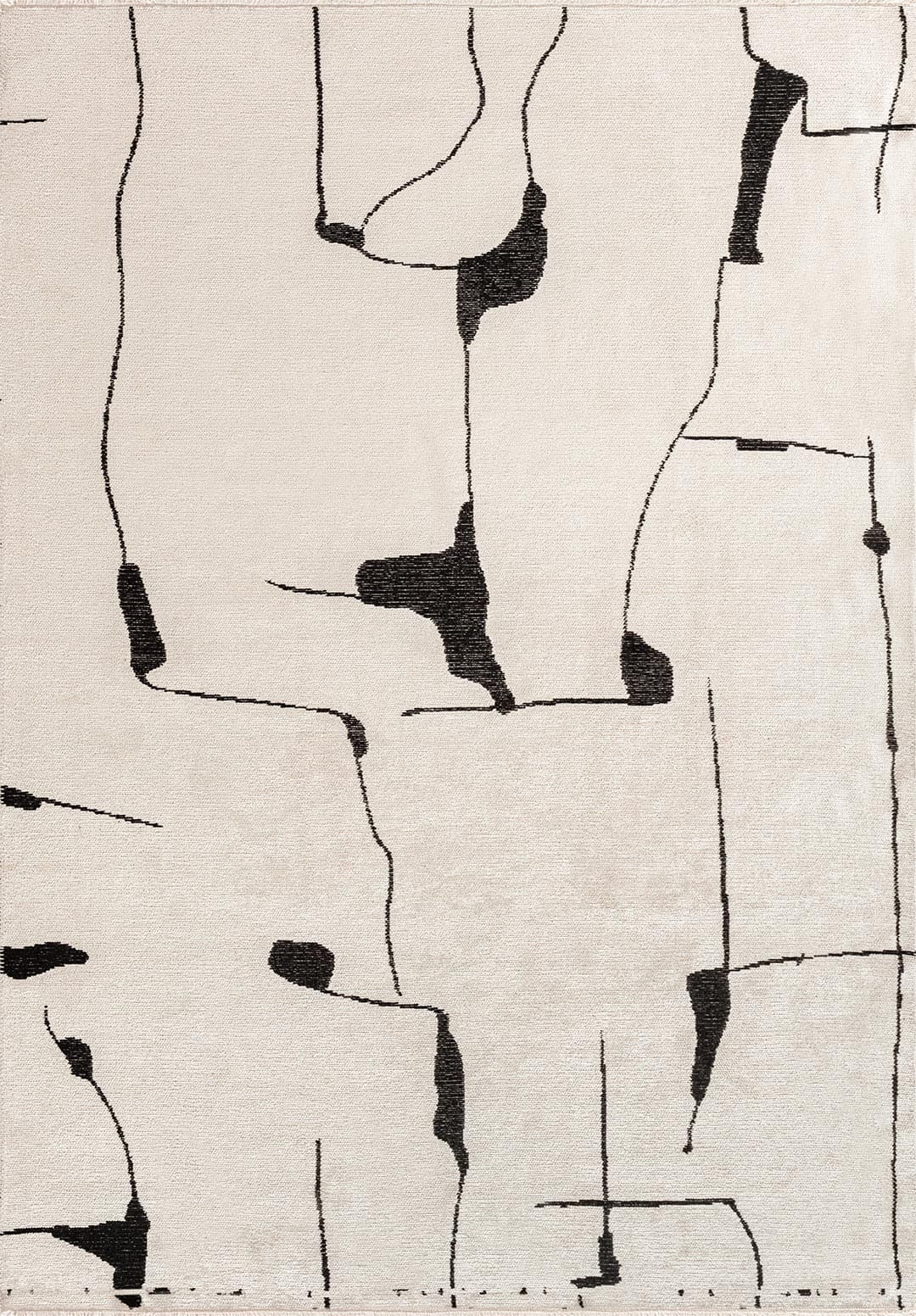 ATLAS BLACK - ECRU RUG - 1