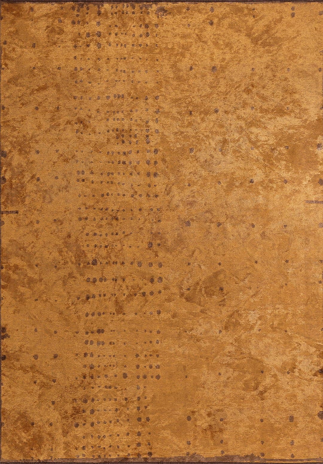 DAPPLE CACAO - MUSTARD RUG - 1