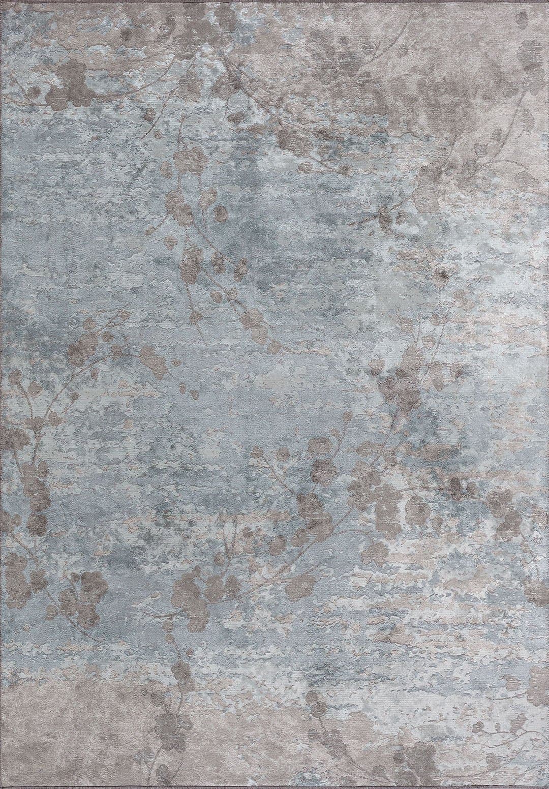 BLOSSOM GREY - ICE BLUE - LIGHT CREAM RUG - 1