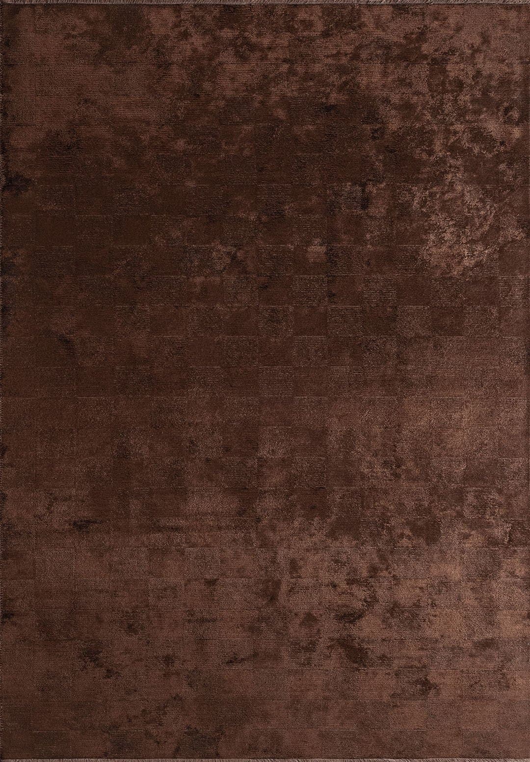 CHECKERS DARK BROWN RUG - 1