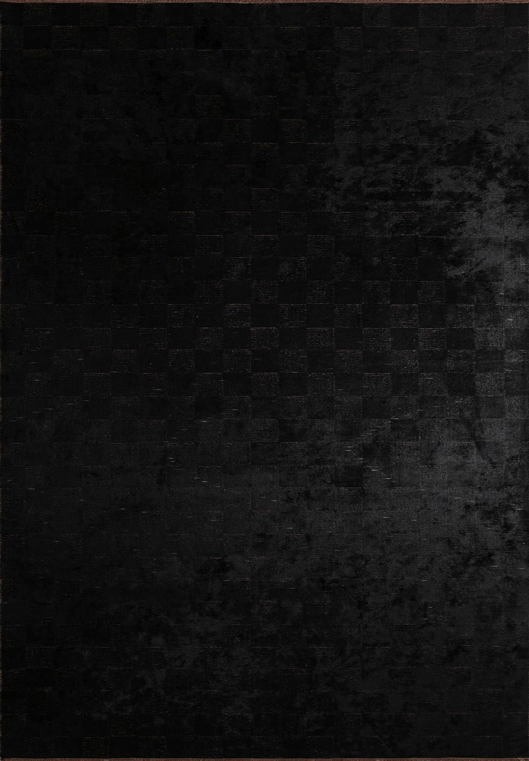 CHECKERS BLACK RUG - 1