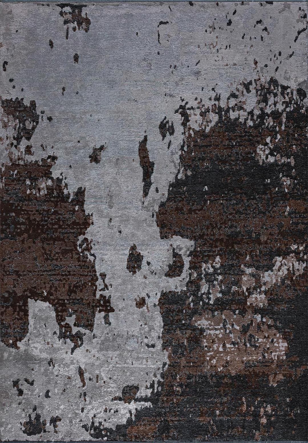 LUNA LIGHT GREY - DARK GREY - DARK BROWN - BLACK RUG - 1
