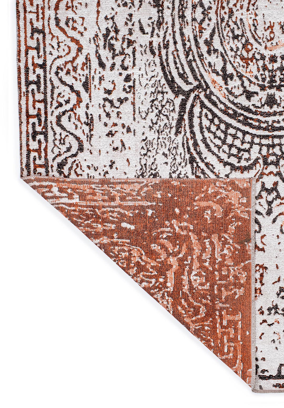 GORDION BLACK - RUST - BONE RUG