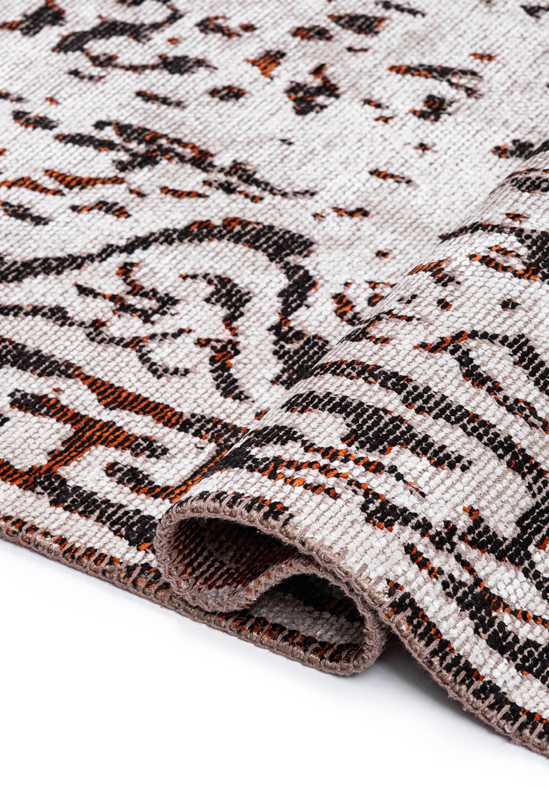 GORDION BLACK - RUST - BONE RUG