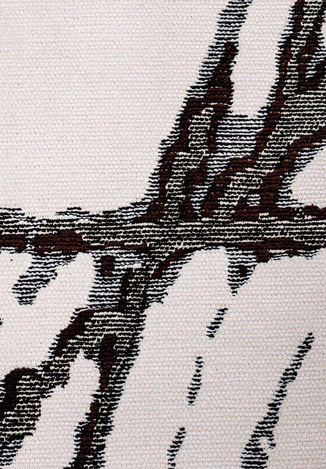 CRACK BLACK - DARK BROWN - WHITE RUG