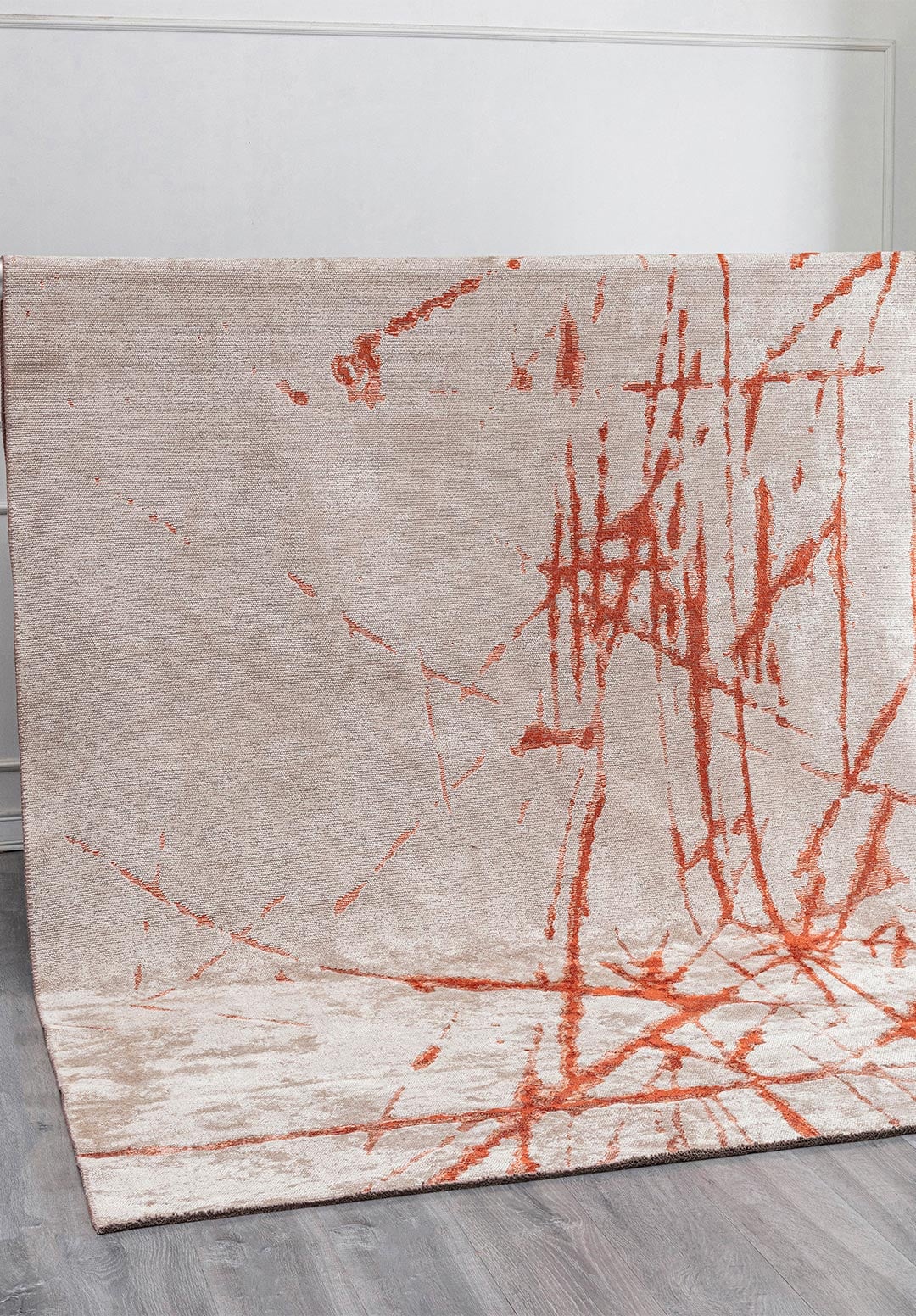CRACK RUST - CREAM - BONE RUG