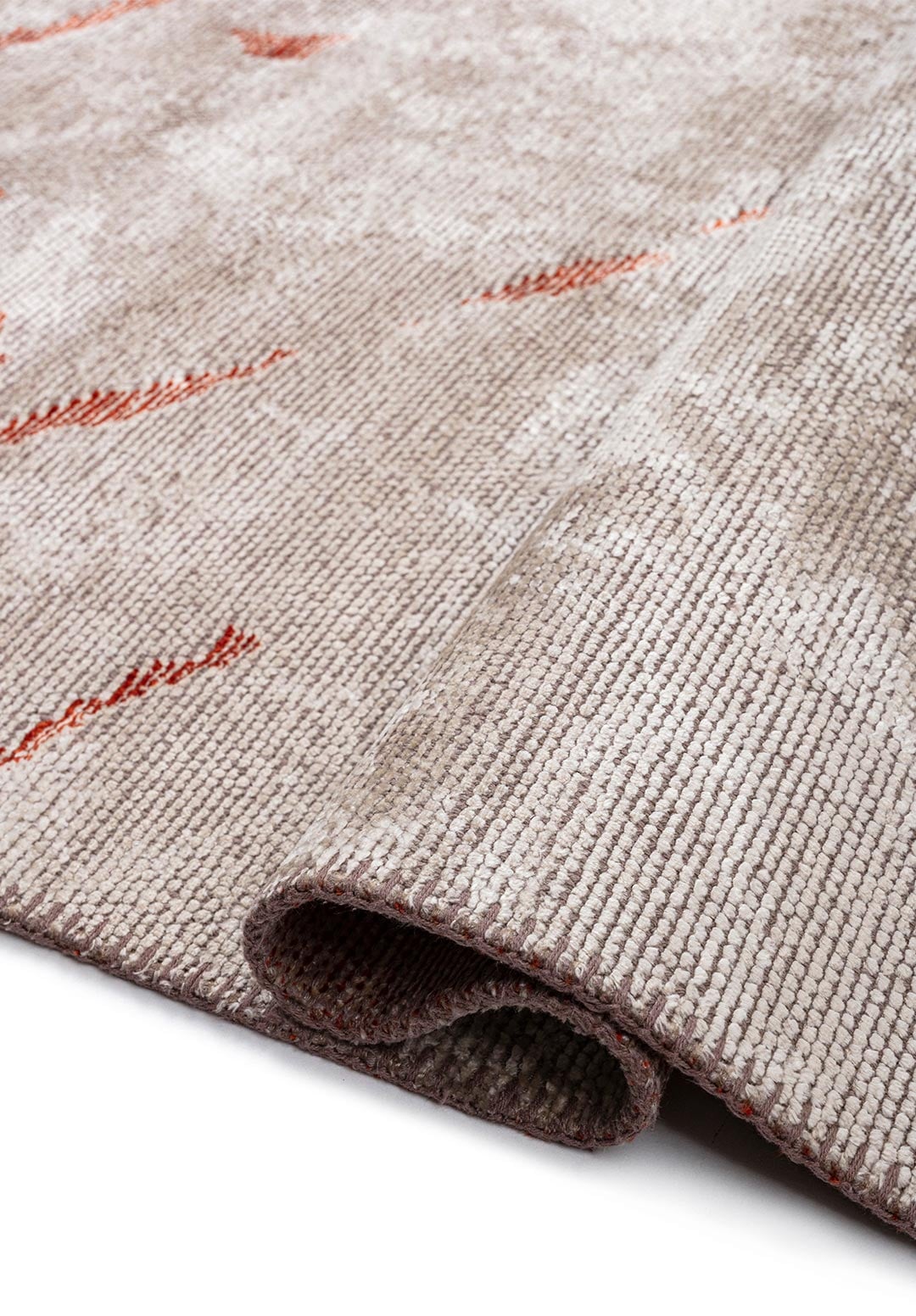 CRACK RUST - CREAM - BONE RUG