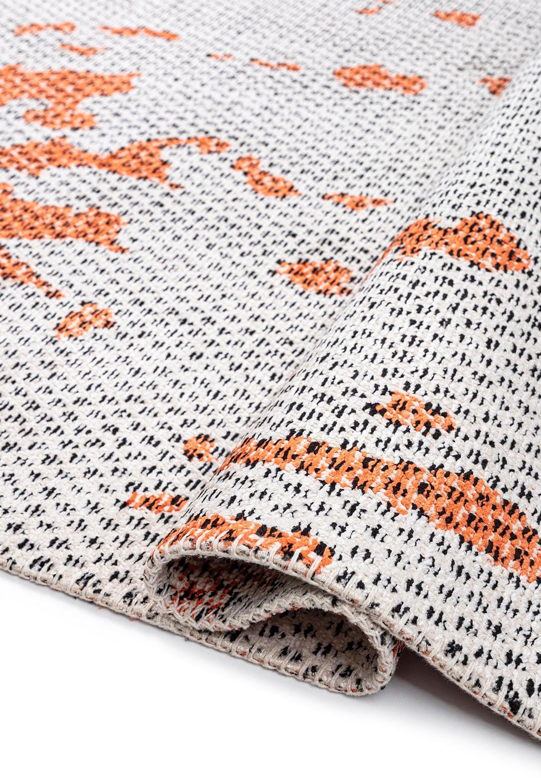 VERONA PEACH - BLACK - ECRU RUG