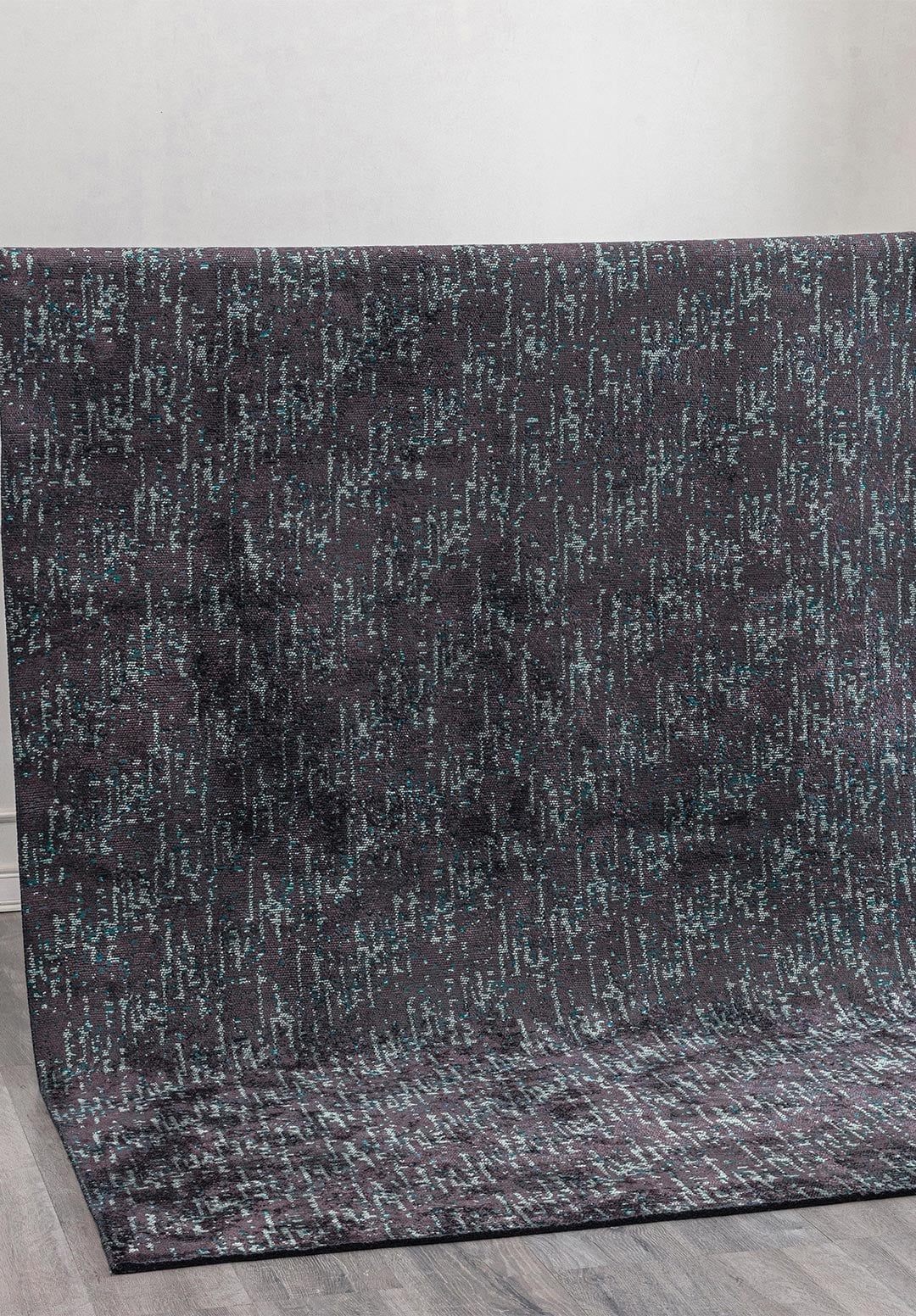SOLSTICE CHARCOAL - DARK TURQUOISE - RIVER GREEN RUG