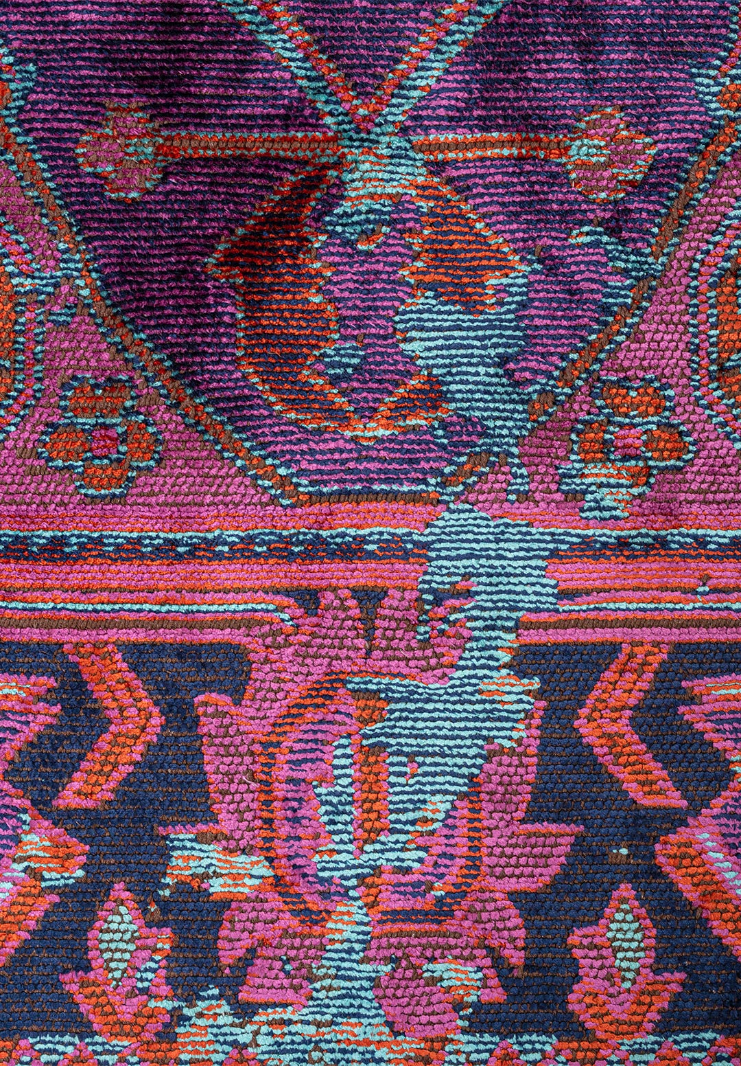 MONARCH ERA TURQUOISE - DARK NAVY - PURPLE - RUST RUG