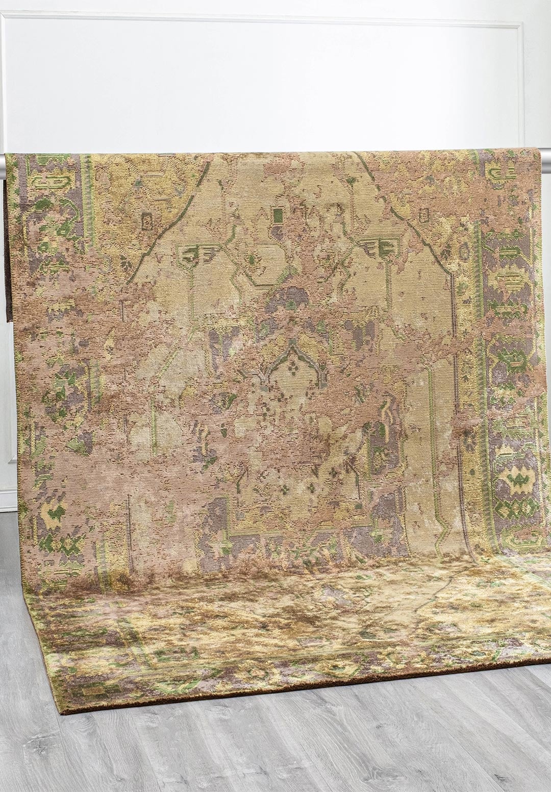 MONARCH ERA MINK - ANTHRACITE - GREEN - FOREST GREEN RUG