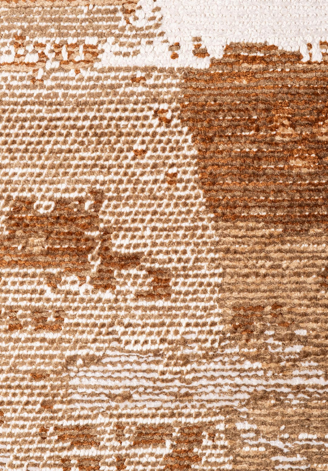 ЛУШ МИНК - ТЁМНЫЙ КРАЙ - CACAO - ECRU - СВЕТНЫЙ РОУН - CACAO RUG
