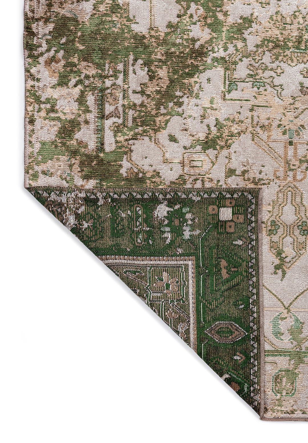 MONARCH ERA DARK BEIGE - FOREST GREEN - MINK - LIGHT CREAM RUG