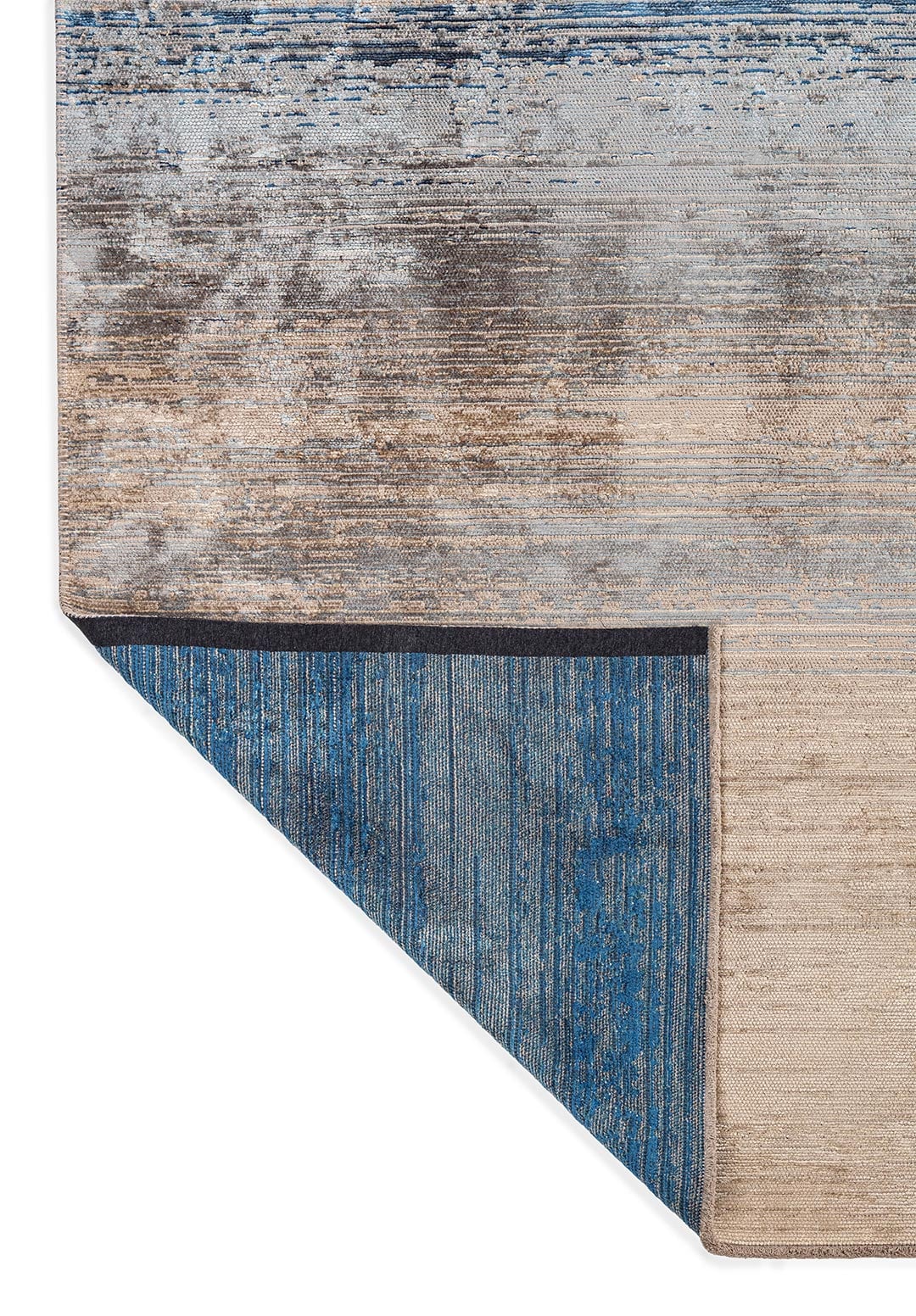 AURORA BEIGE - NOUGAT - PETROL - NAVY BLUE - BLUE RUG