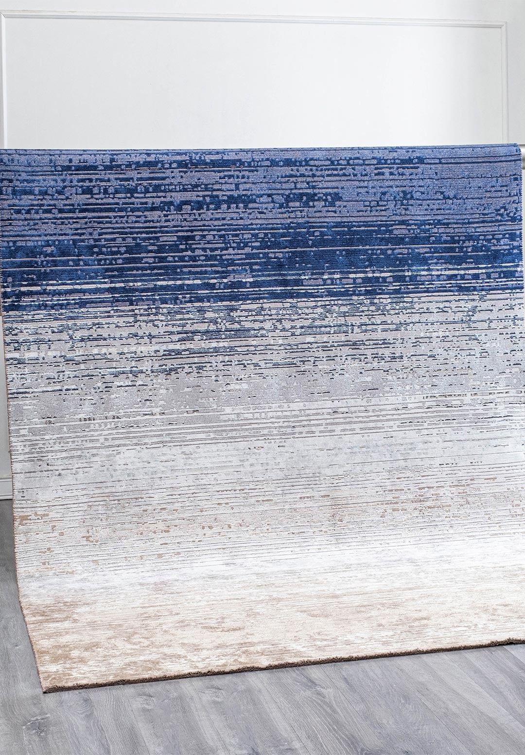 AURORA BEIGE - WHITE - NAVY BLUE - DARK NAVY - ICE BLUE RUG