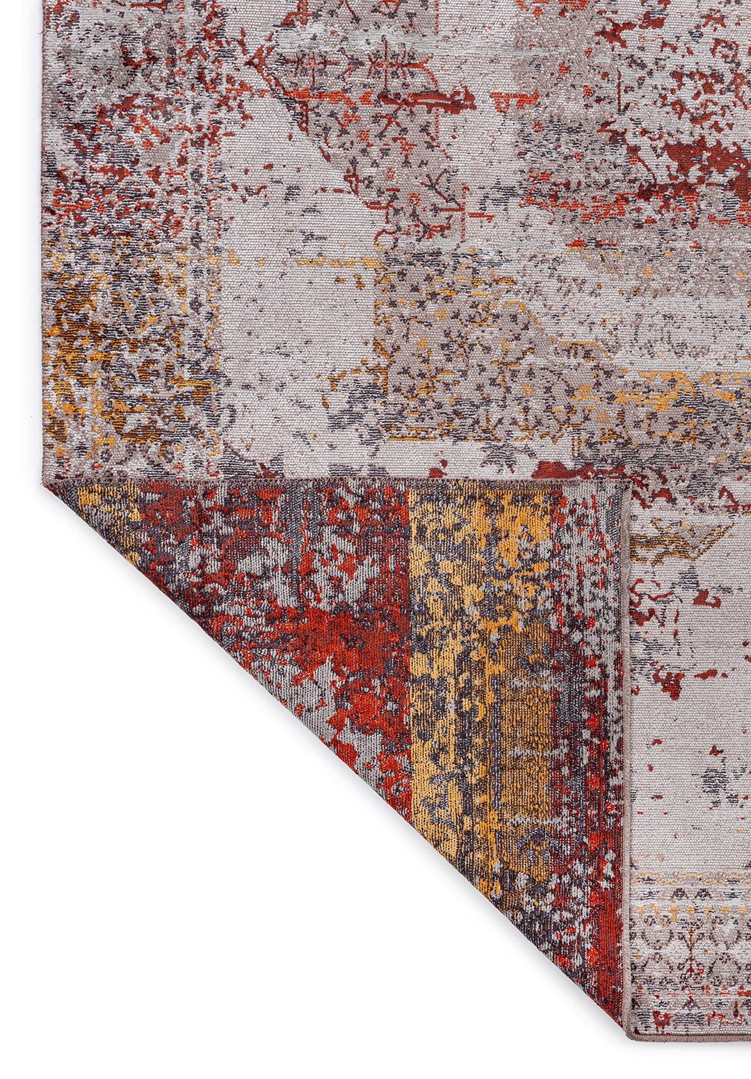 MEMLUK LIGHT GREY - CHARCOAL - GREY - RUST - GOLD - MUSTARD RUG