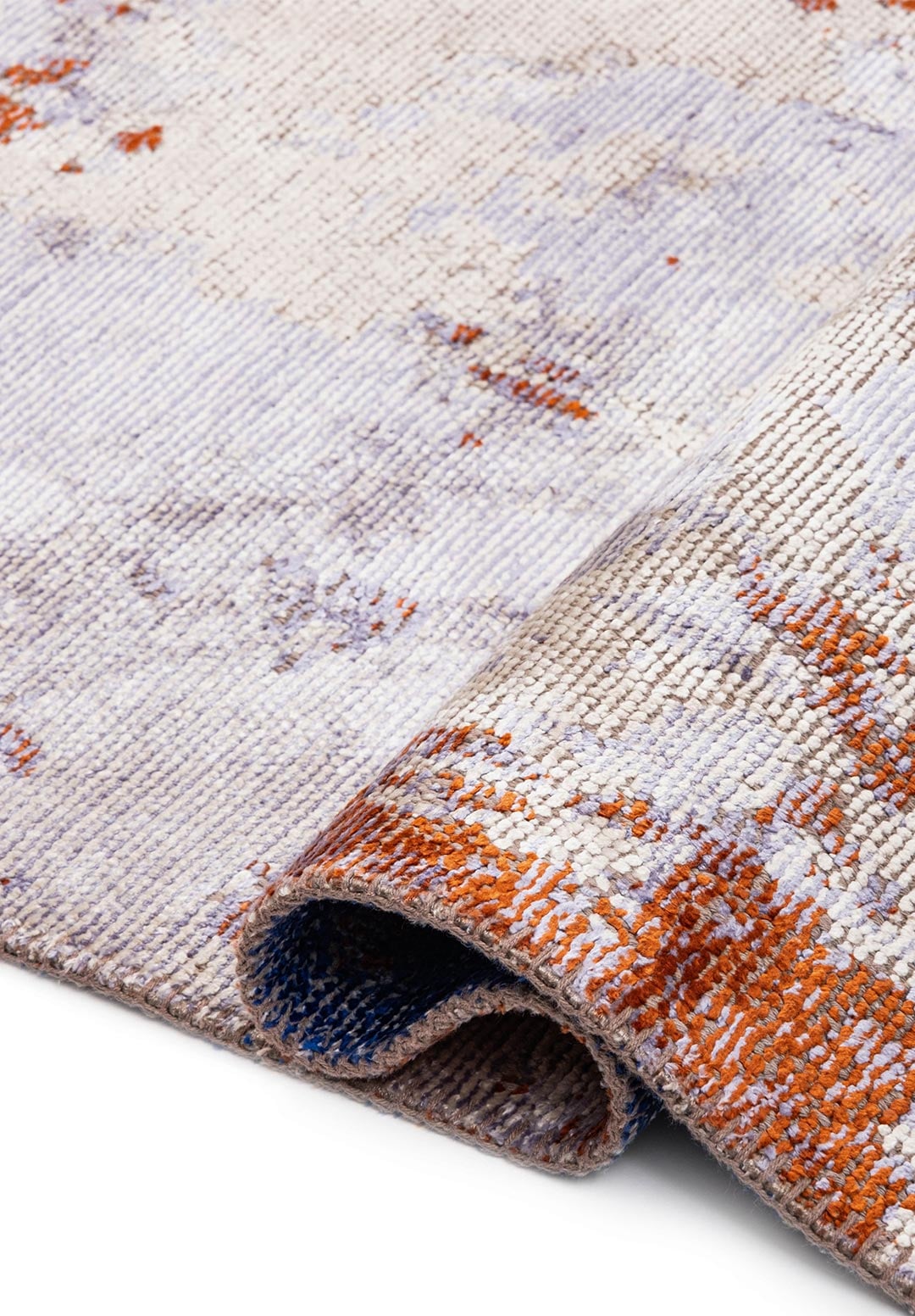 ORION WHITE - LILAC - RUST - SAKS BLUESİ RUG