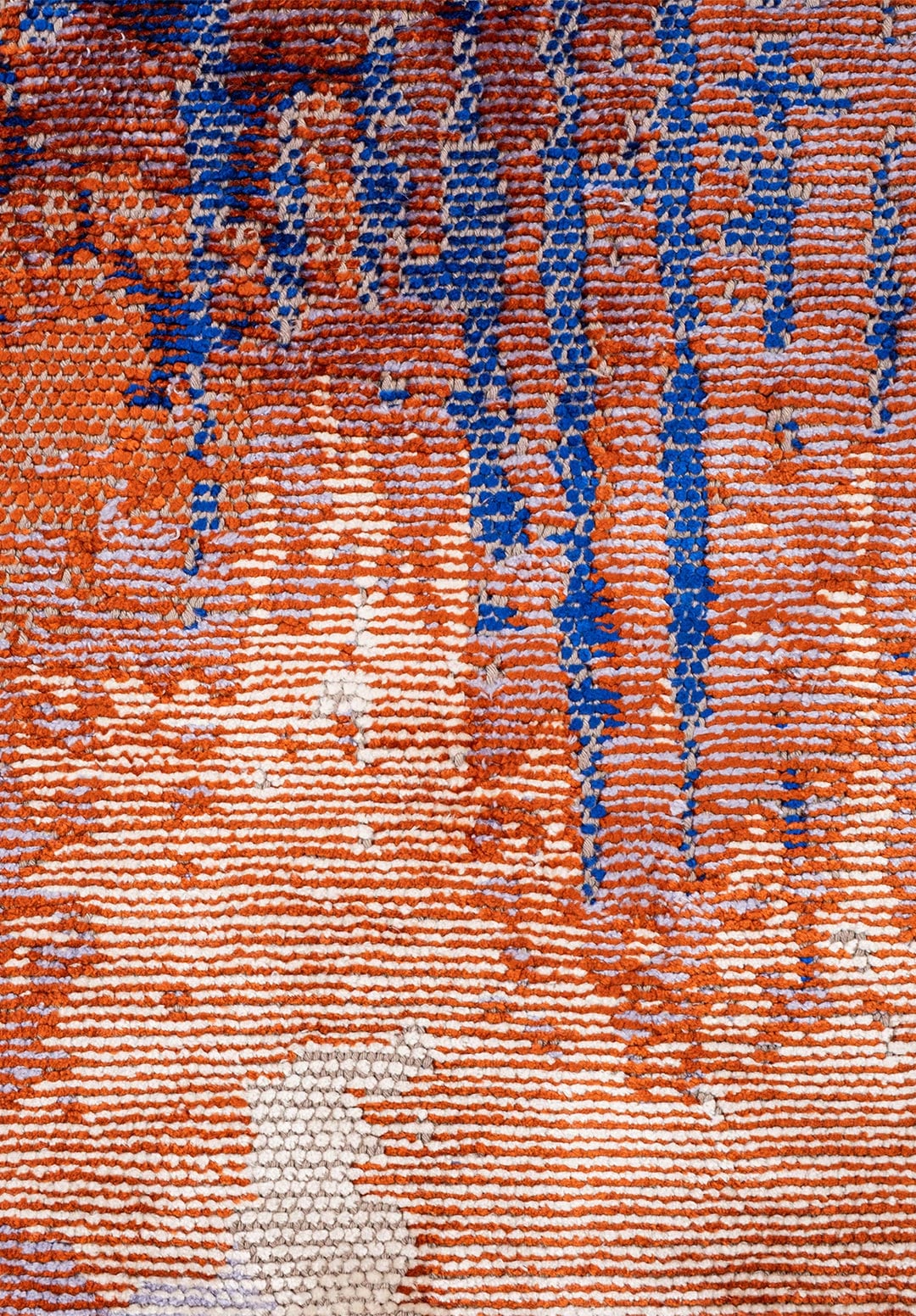 ORION WHITE - LILAC - RUST - SAKS BLUESİ RUG