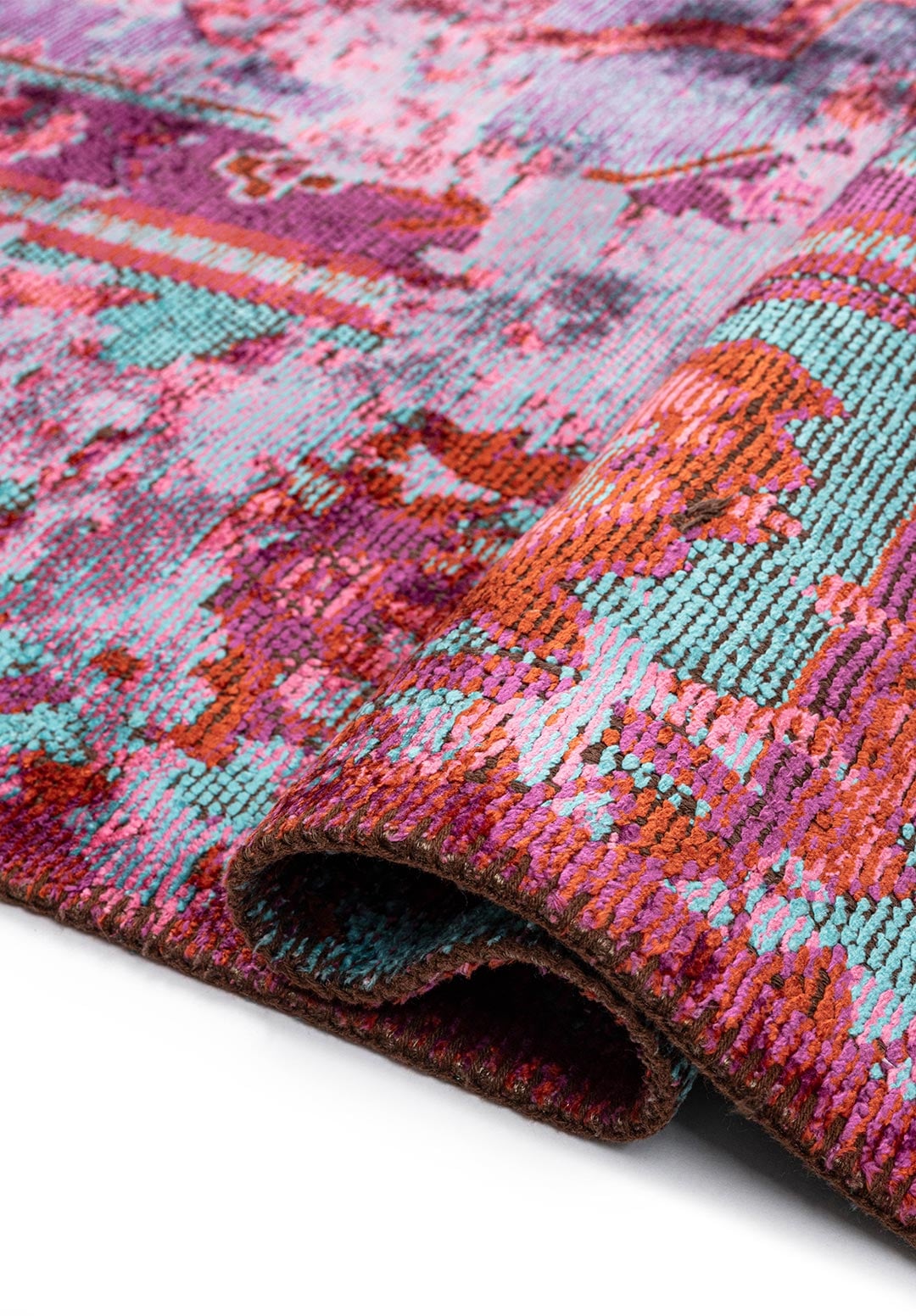MONARCH ERA PURPLE - RUST - PINK - TURQUOISE RUG