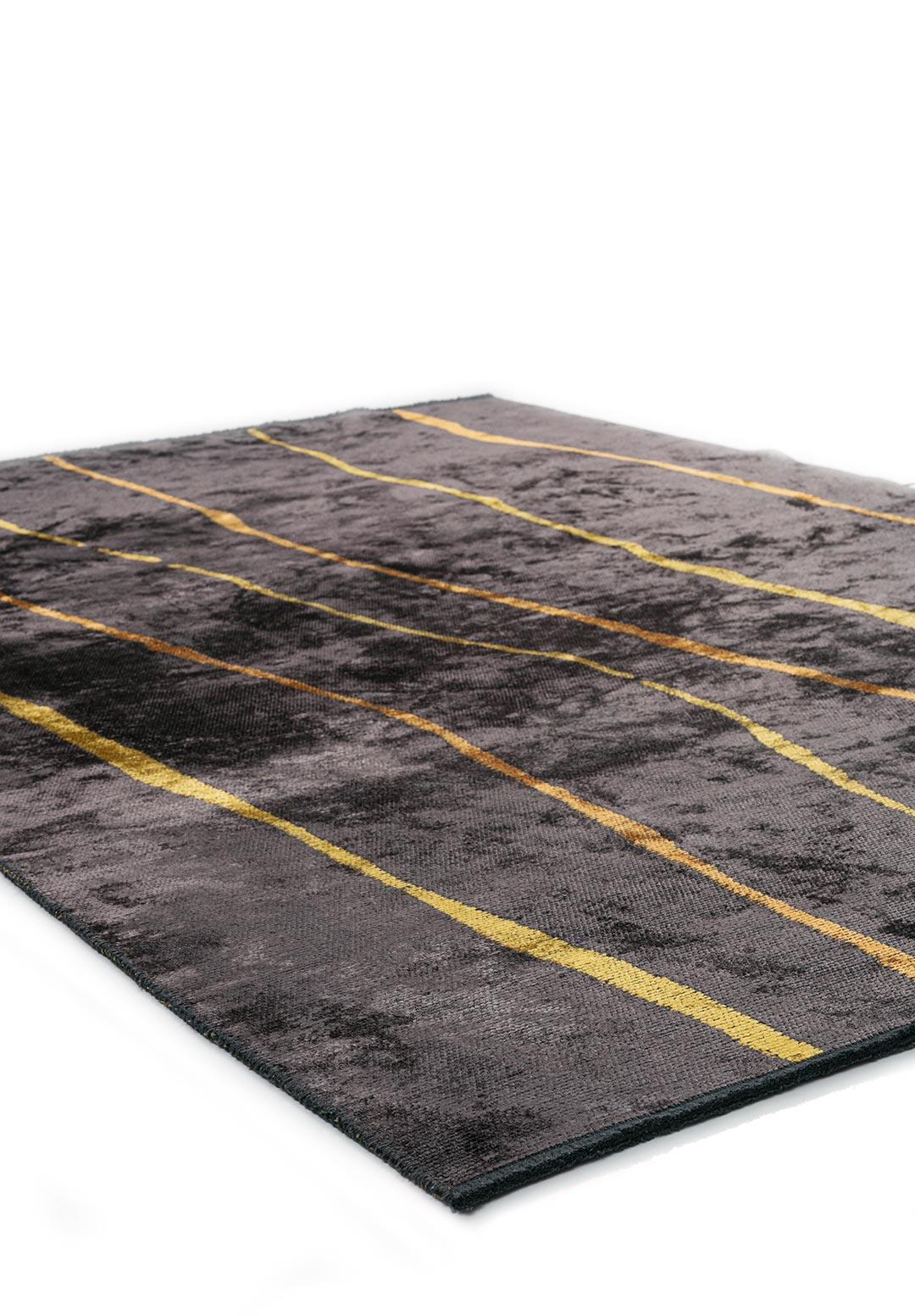 TRIBECA CHARCOAL - MUSTARD - YELLOW RUG