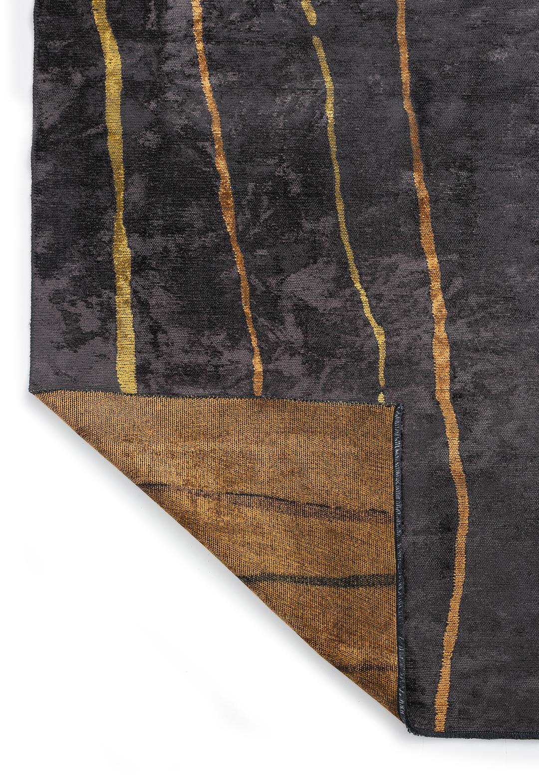 TRIBECA CHARCOAL - MUSTARD - YELLOW RUG