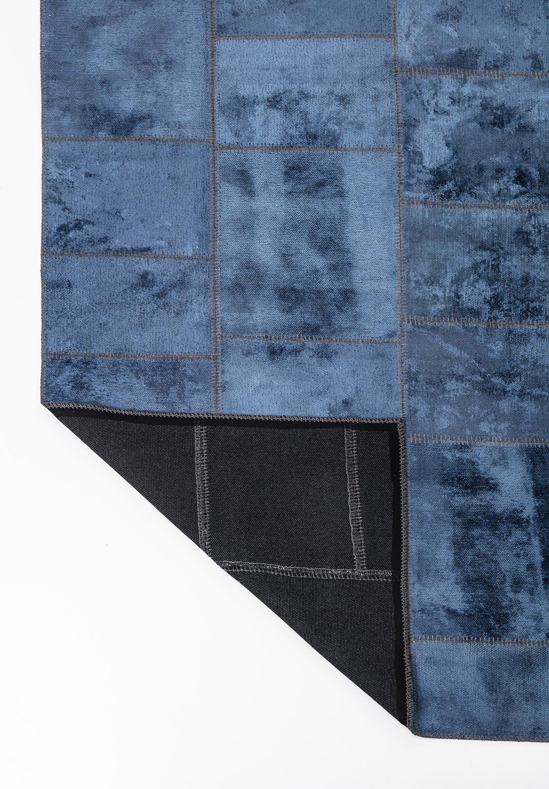 PATCH NAVY BLUE RUG