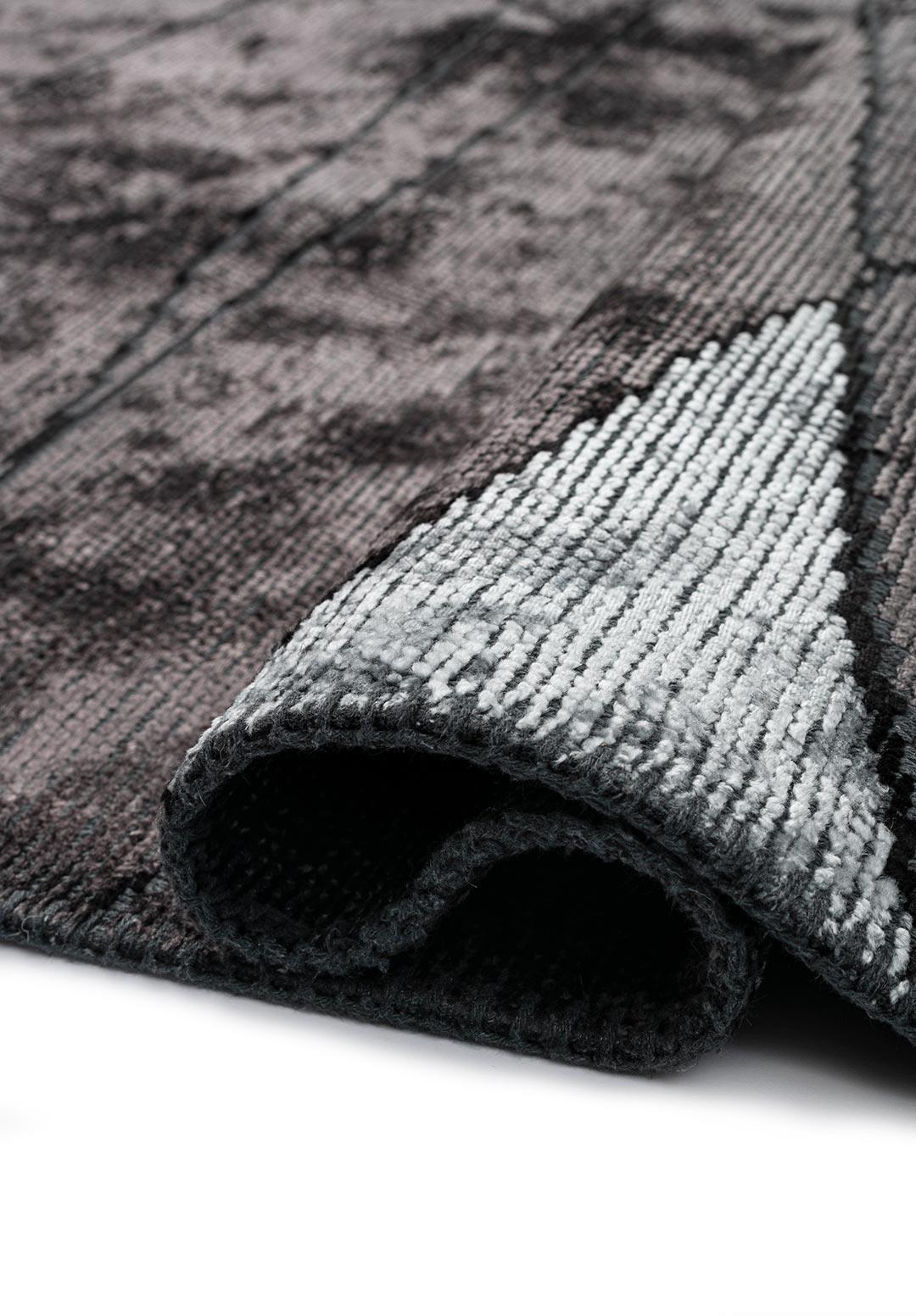 GREENWICH BLACK - CHARCOAL - ICE BLUE RUG