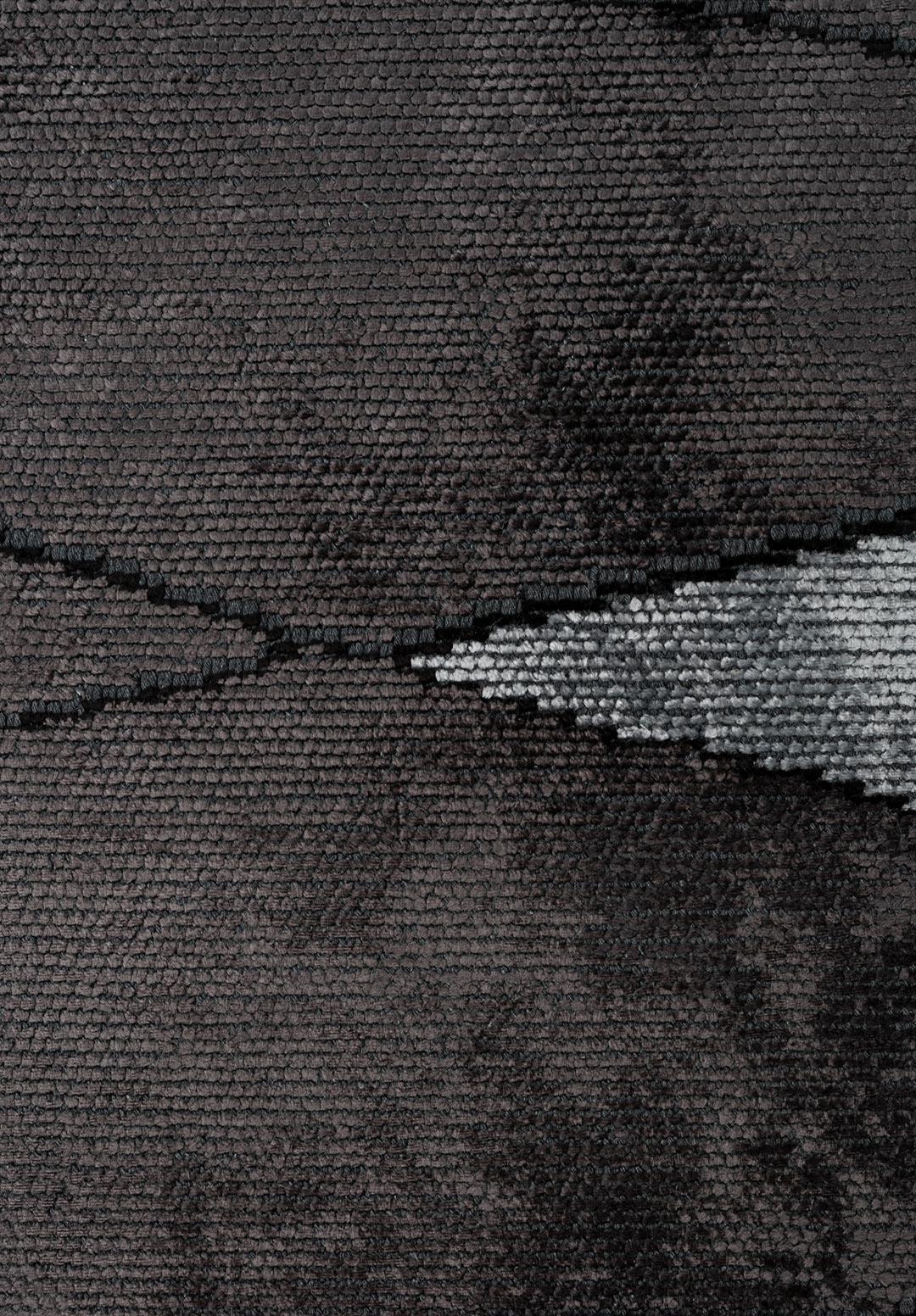 GREENWICH BLACK - CHARCOAL - ICE BLUE RUG