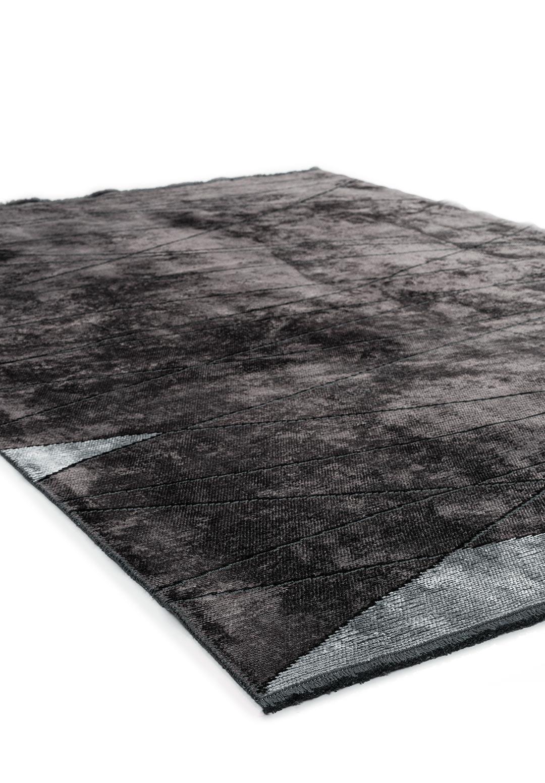 GREENWICH BLACK - CHARCOAL - ICE BLUE RUG