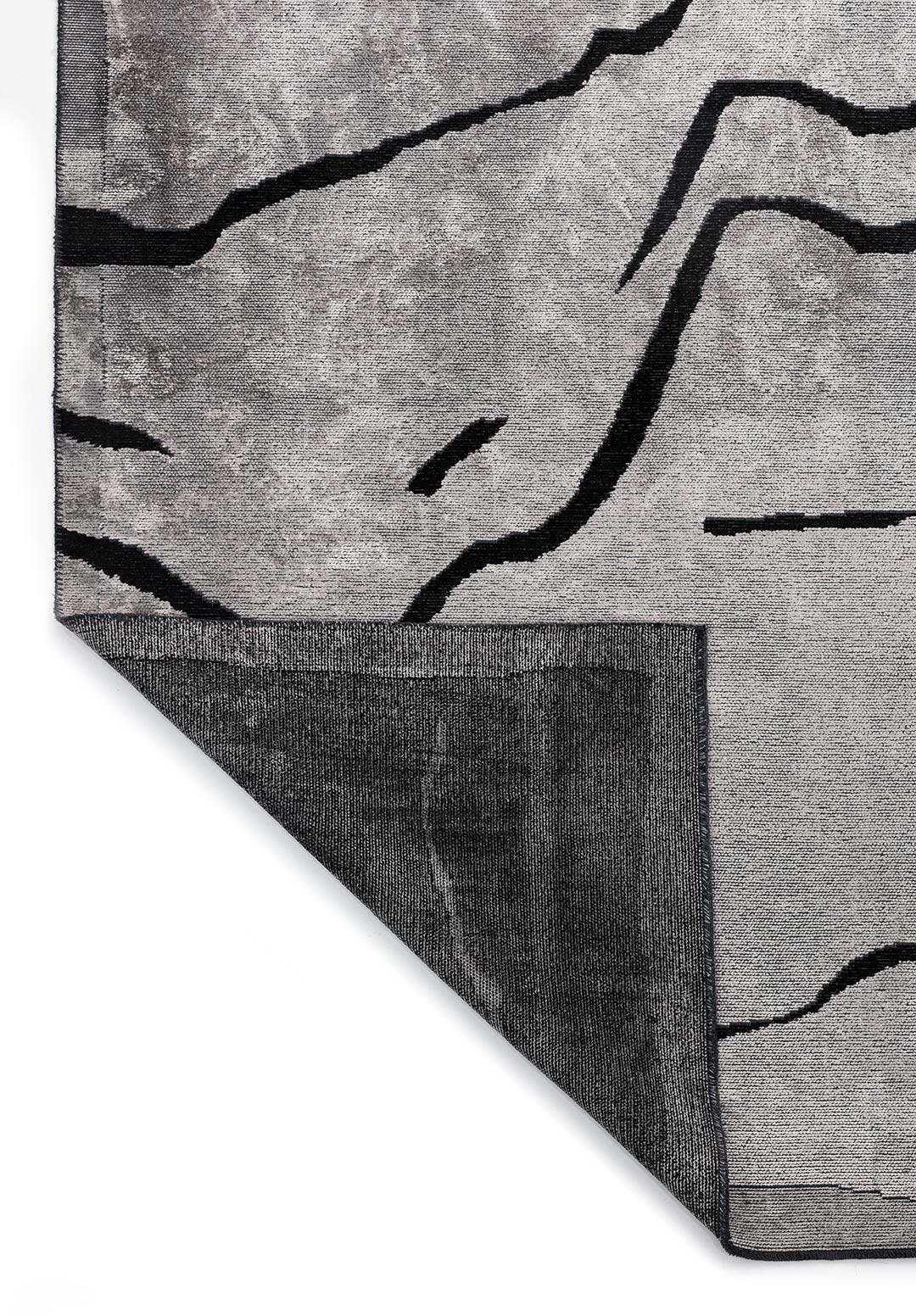 CHELSEA BLACK - LIGHT CREAM - GREY RUG