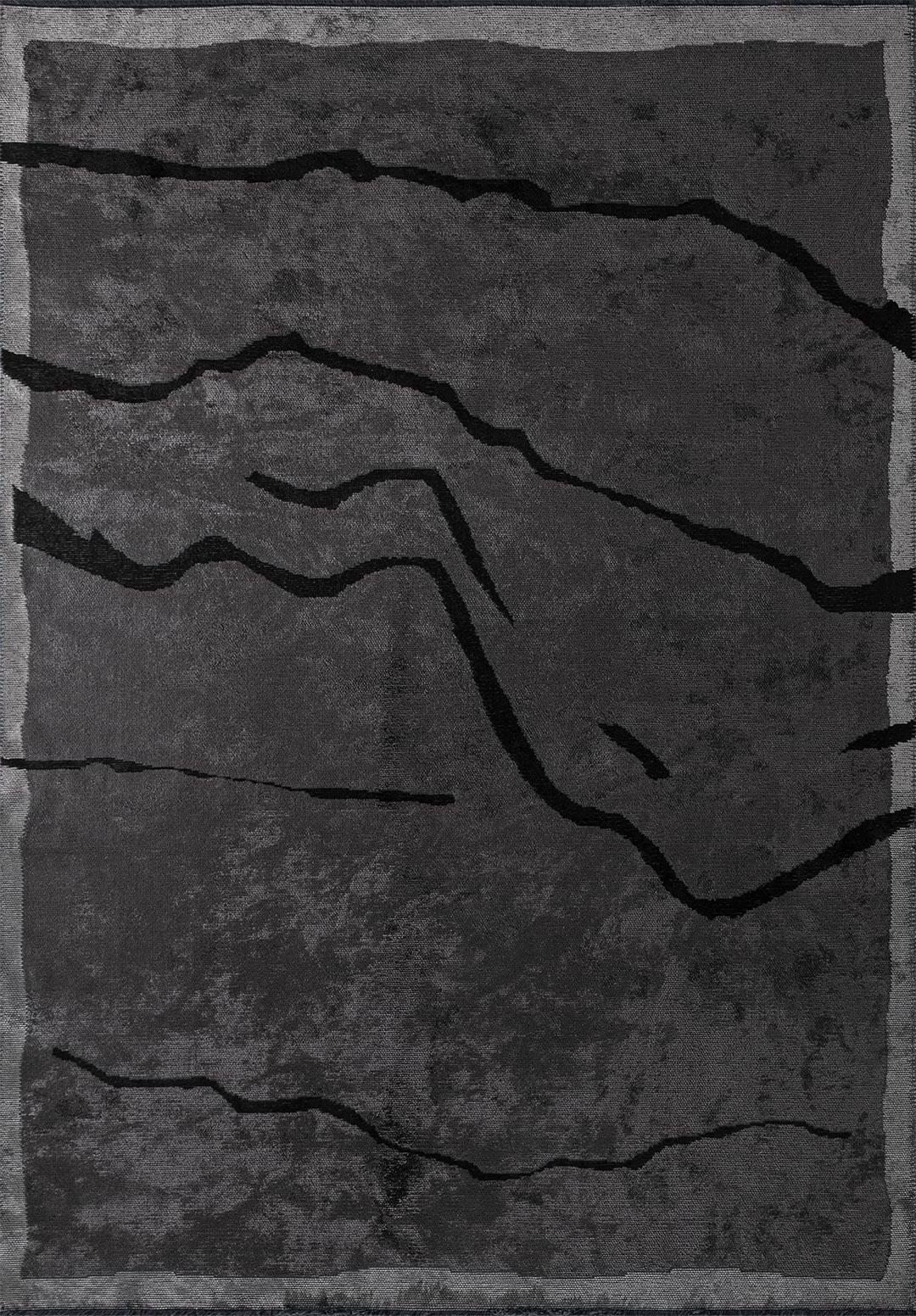 CHELSEA BLACK - CHARCOAL - GREY RUG