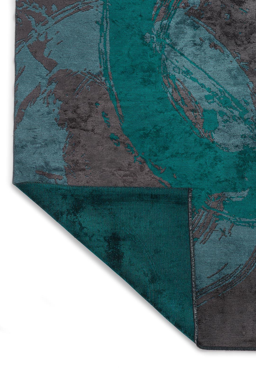 MADRID DARK TURQUOISE - CHARCOAL - PETROL RUG