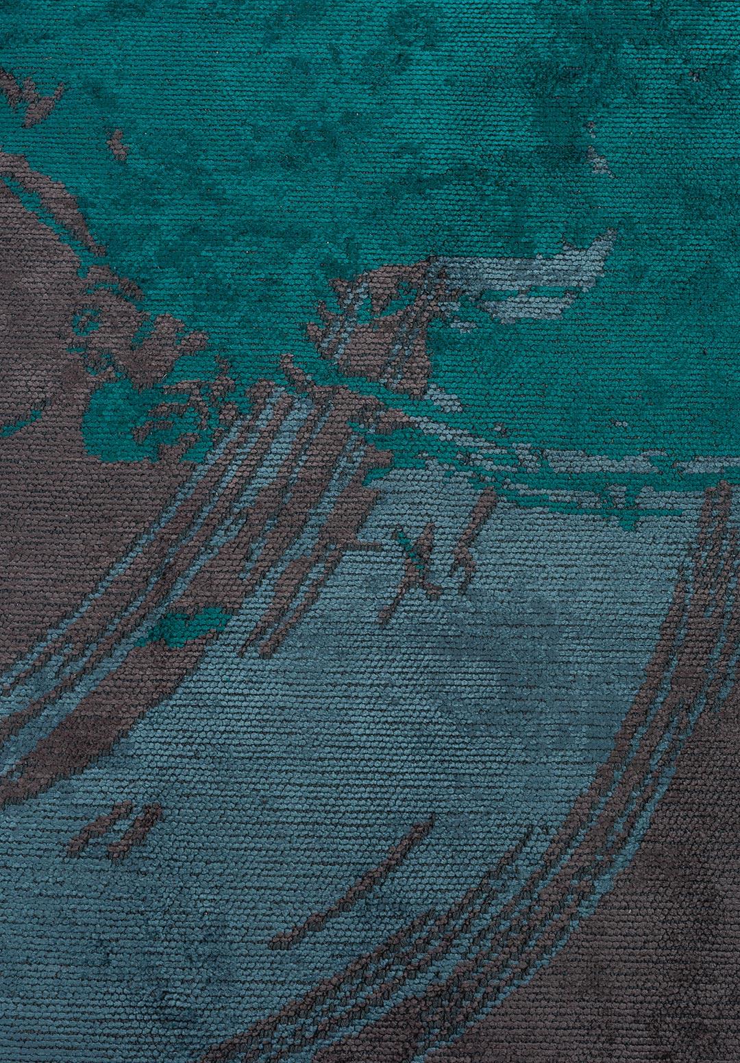 MADRID DARK TURQUOISE - CHARCOAL - PETROL RUG