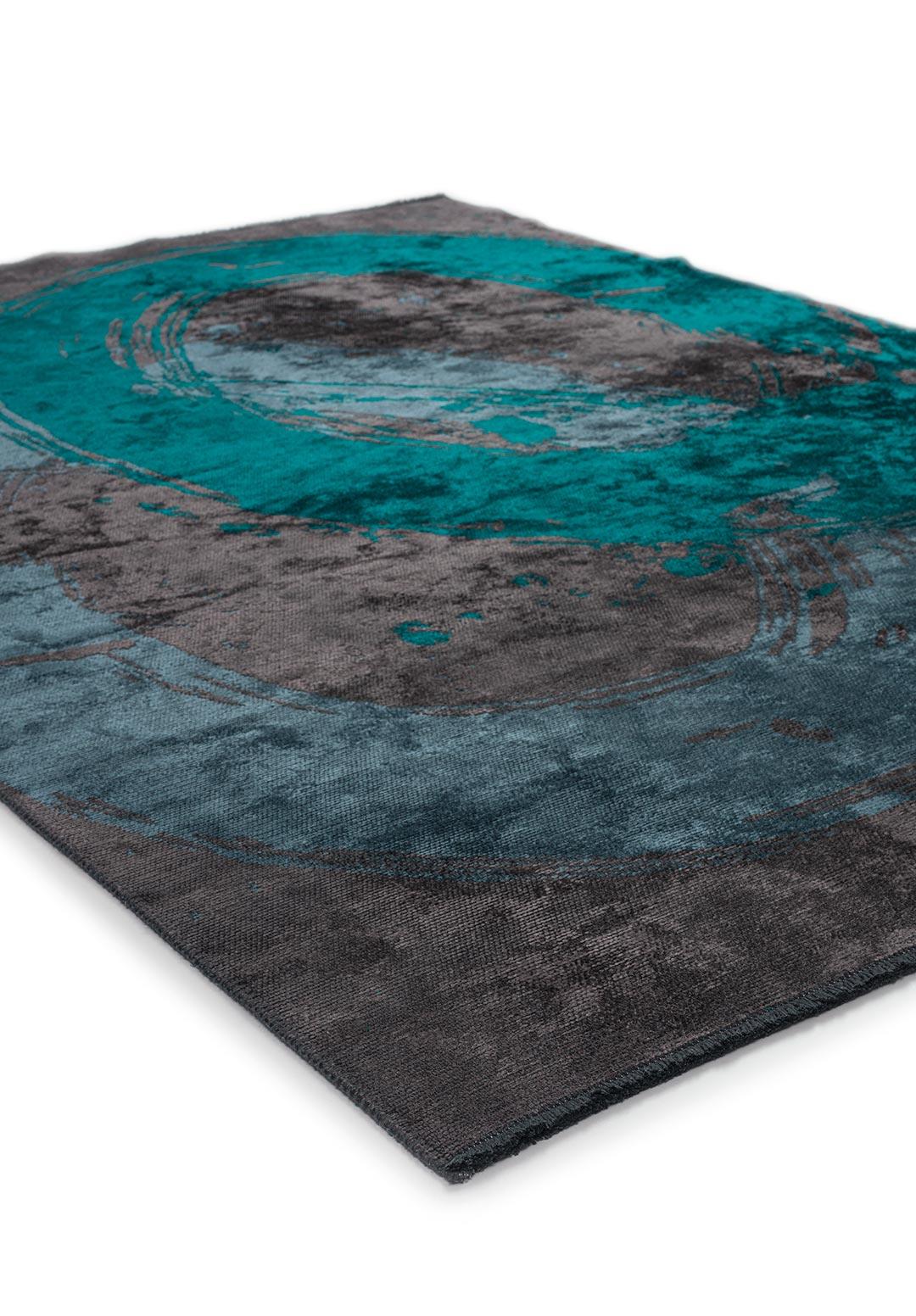 MADRID DARK TURQUOISE - CHARCOAL - PETROL RUG