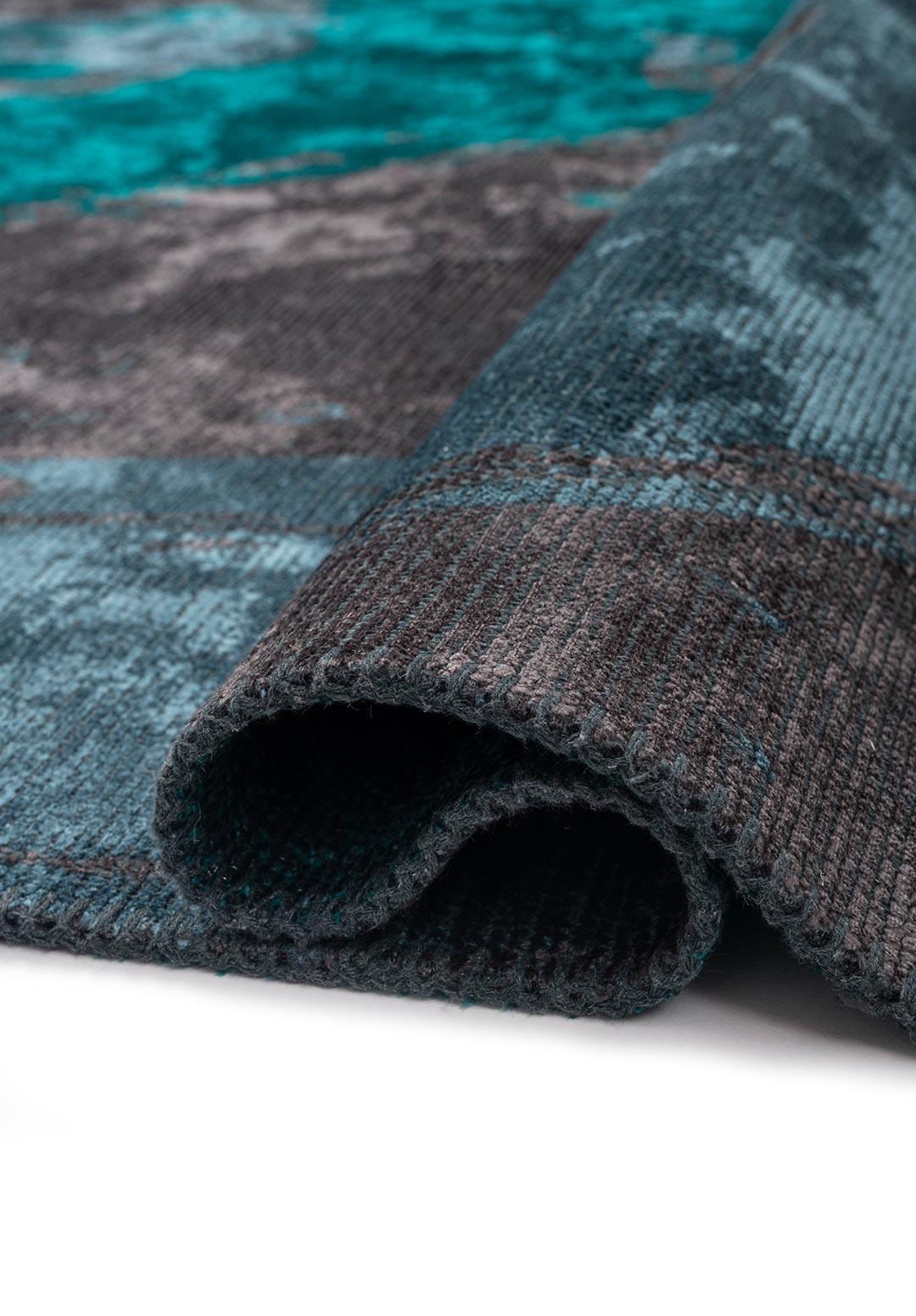 MADRID DARK TURQUOISE - CHARCOAL - PETROL RUG