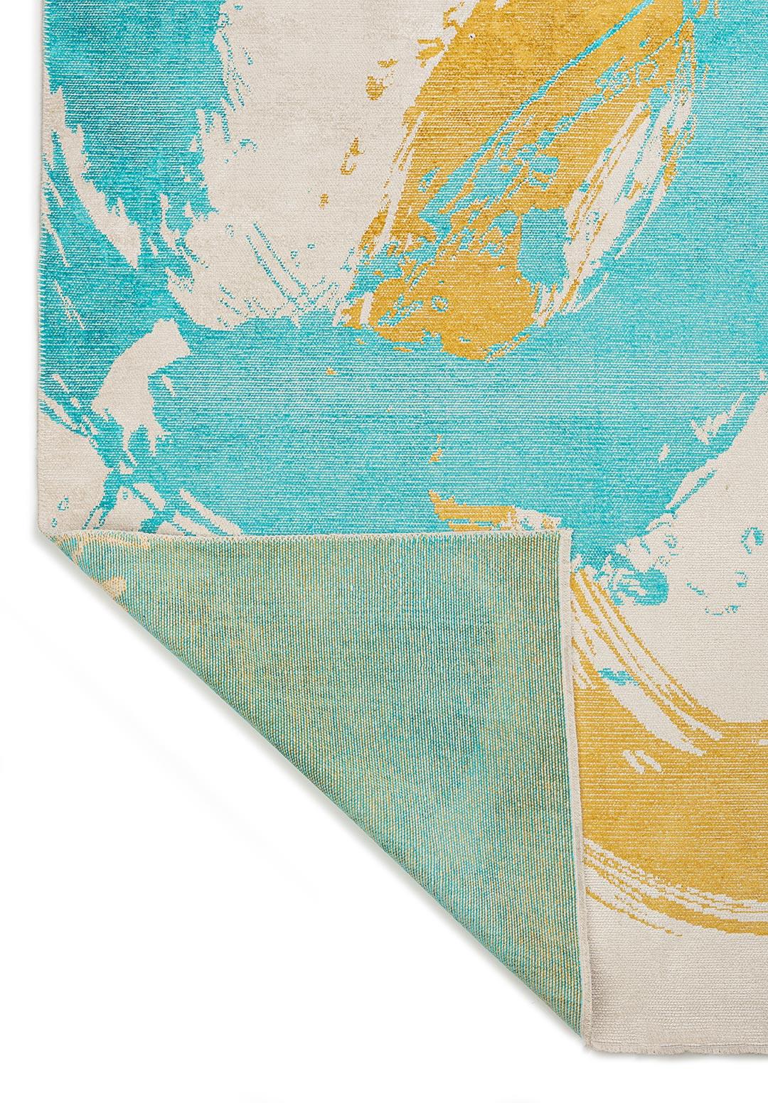 MADRID TURQUOISE - ECRU - YELLOW RUG