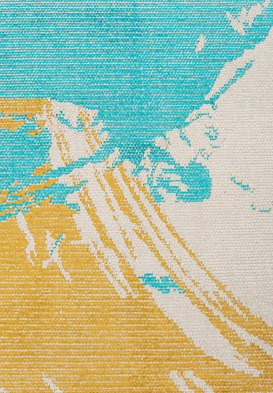 MADRID TURQUOISE - ECRU - YELLOW RUG