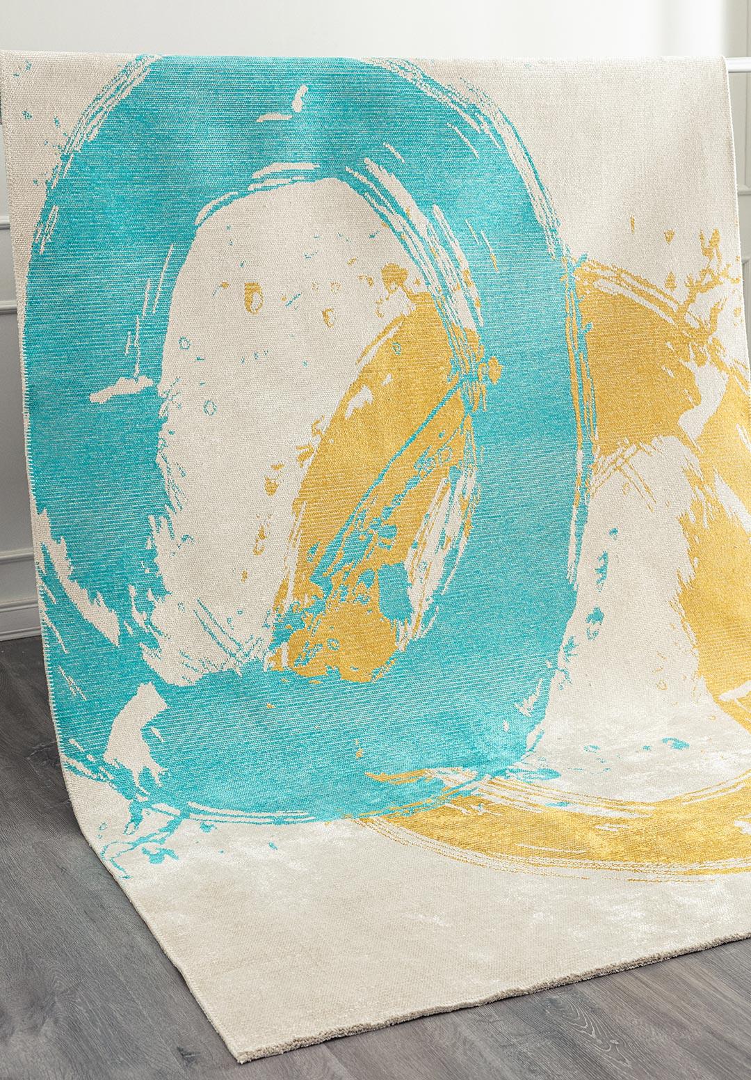 MADRID TURQUOISE - ECRU - YELLOW RUG